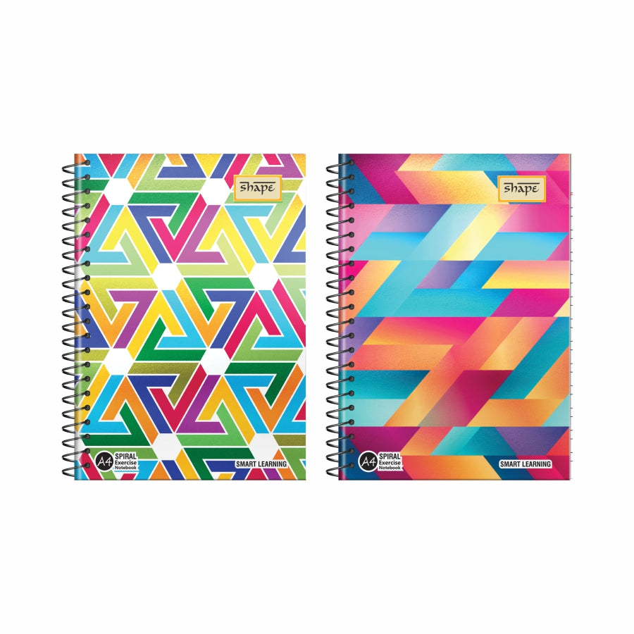 Shape Met Pet Spiral Notebook - A4 Size, 300 Ruled Pages