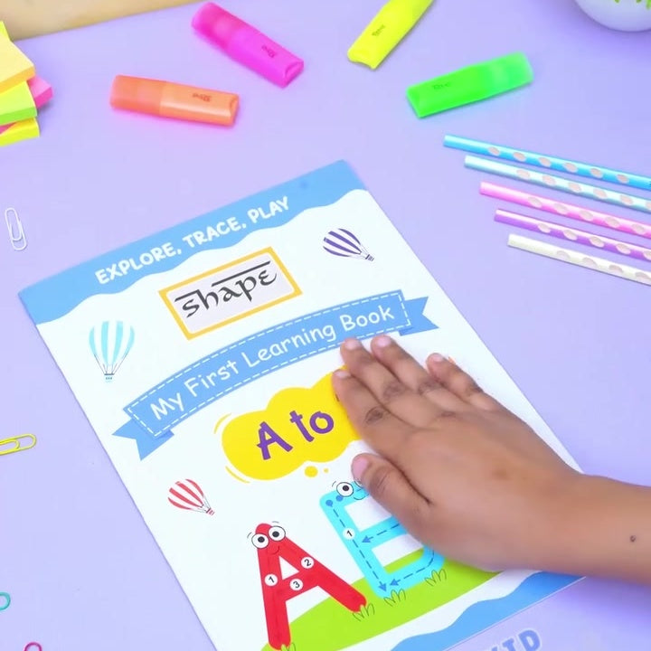 Shape My First Learning Book - A4 Size, 16 Page, Pack of 4