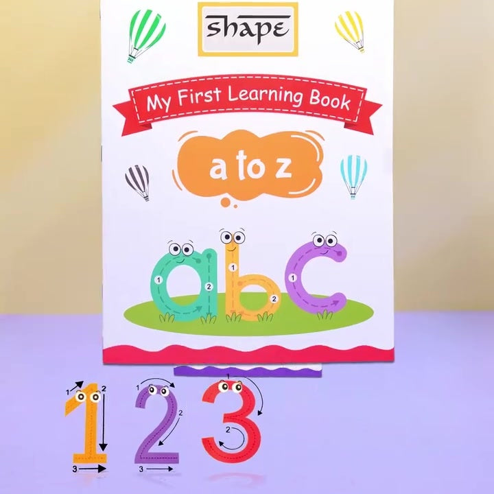 Shape My First Learning Book - A4 Size, 16 Page, Pack of 4