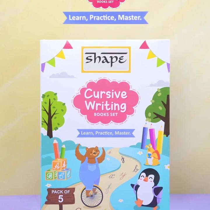 Shape My First Learning Book - A4 Size, 16 Page, Pack of 4