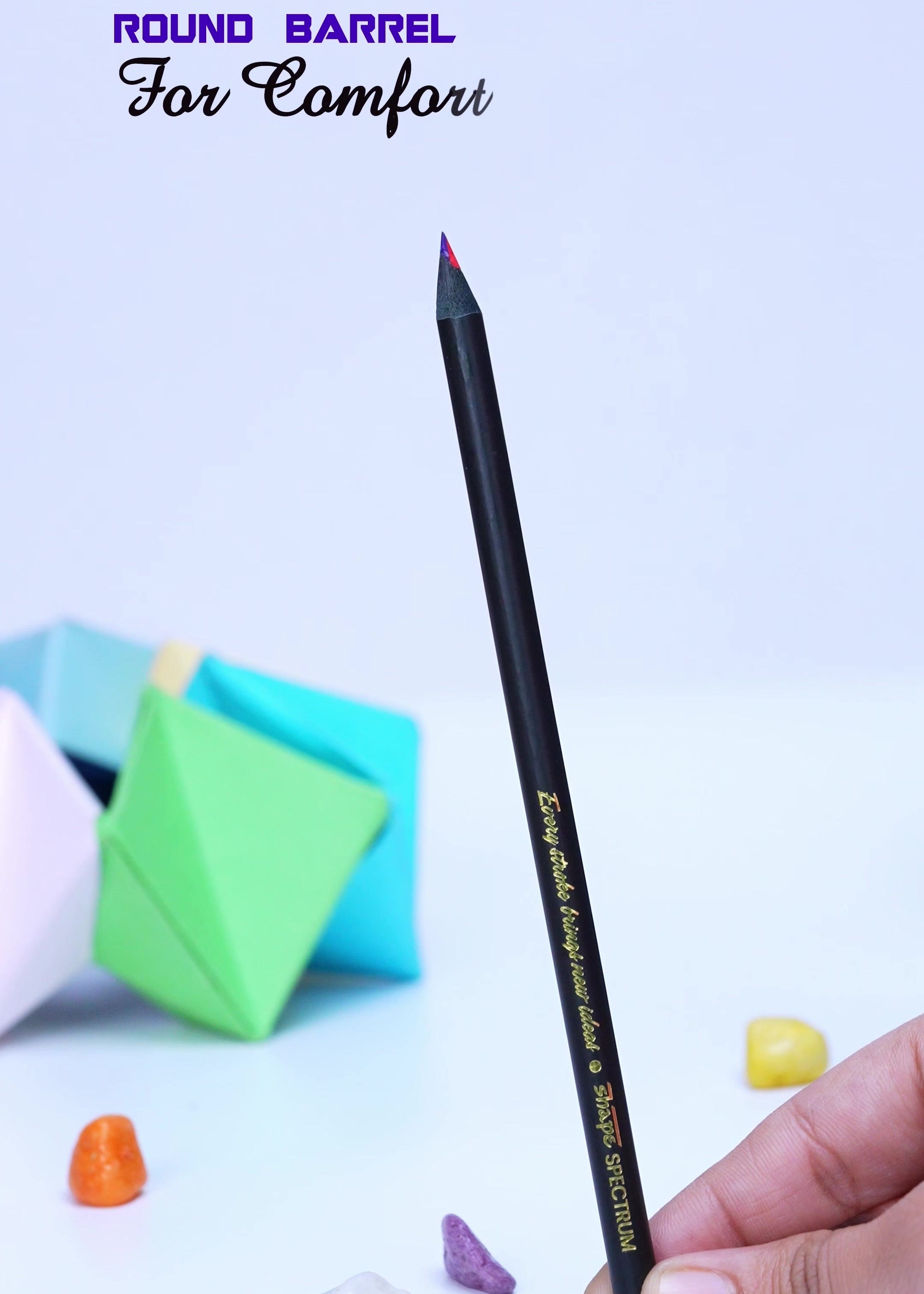 Shape Spectrum Rainbow Pencil 10 pcs Box - Pack of 5