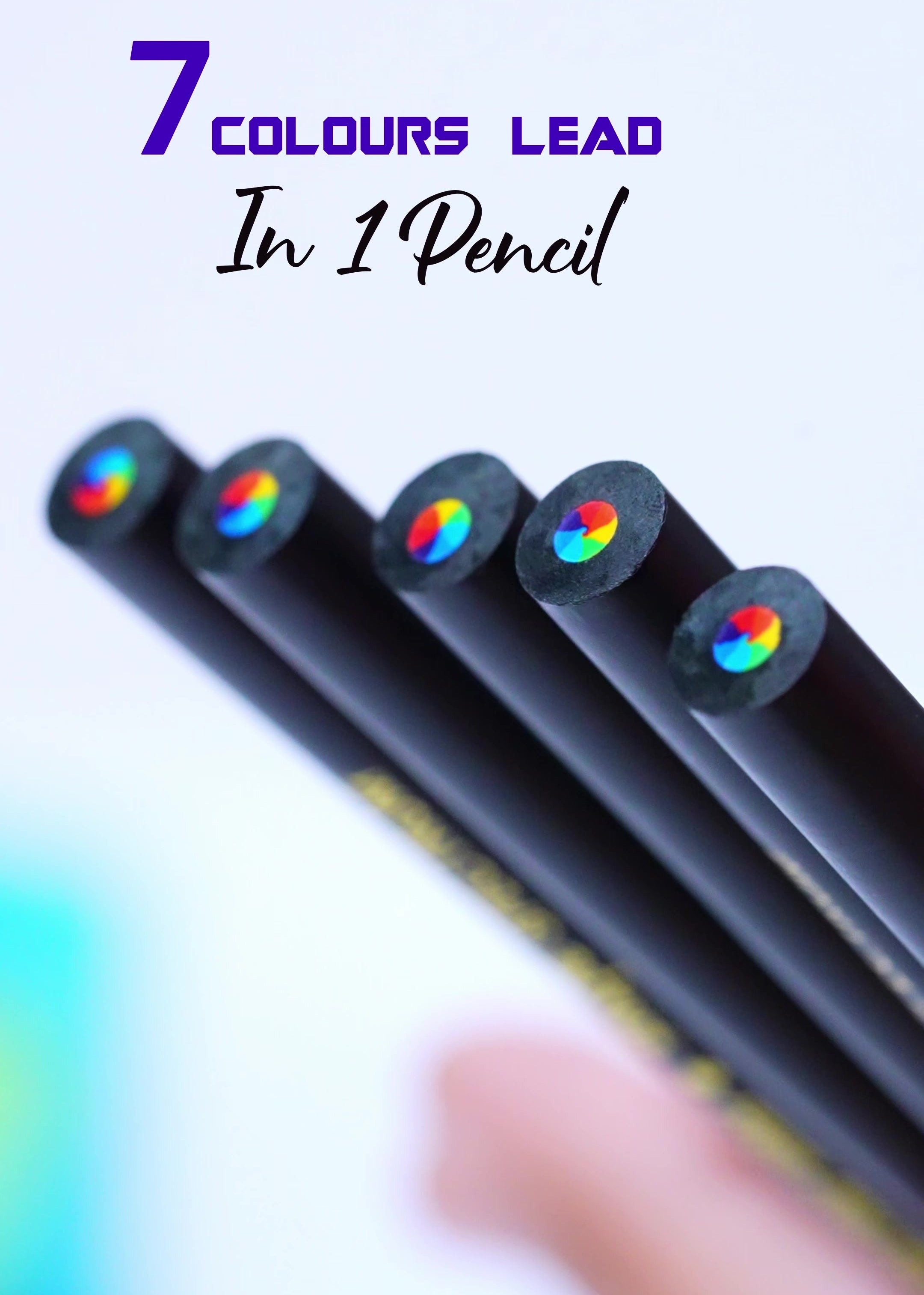 Shape Spectrum Rainbow Pencil 10 pcs Box - Pack of 5