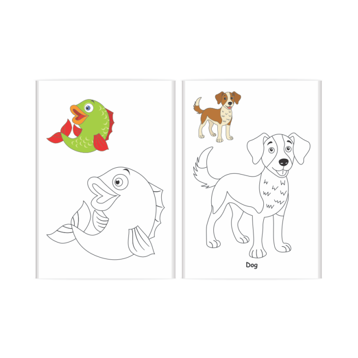 Shape My Coloring Book - A4 Size, 16 Page, Pack of 12