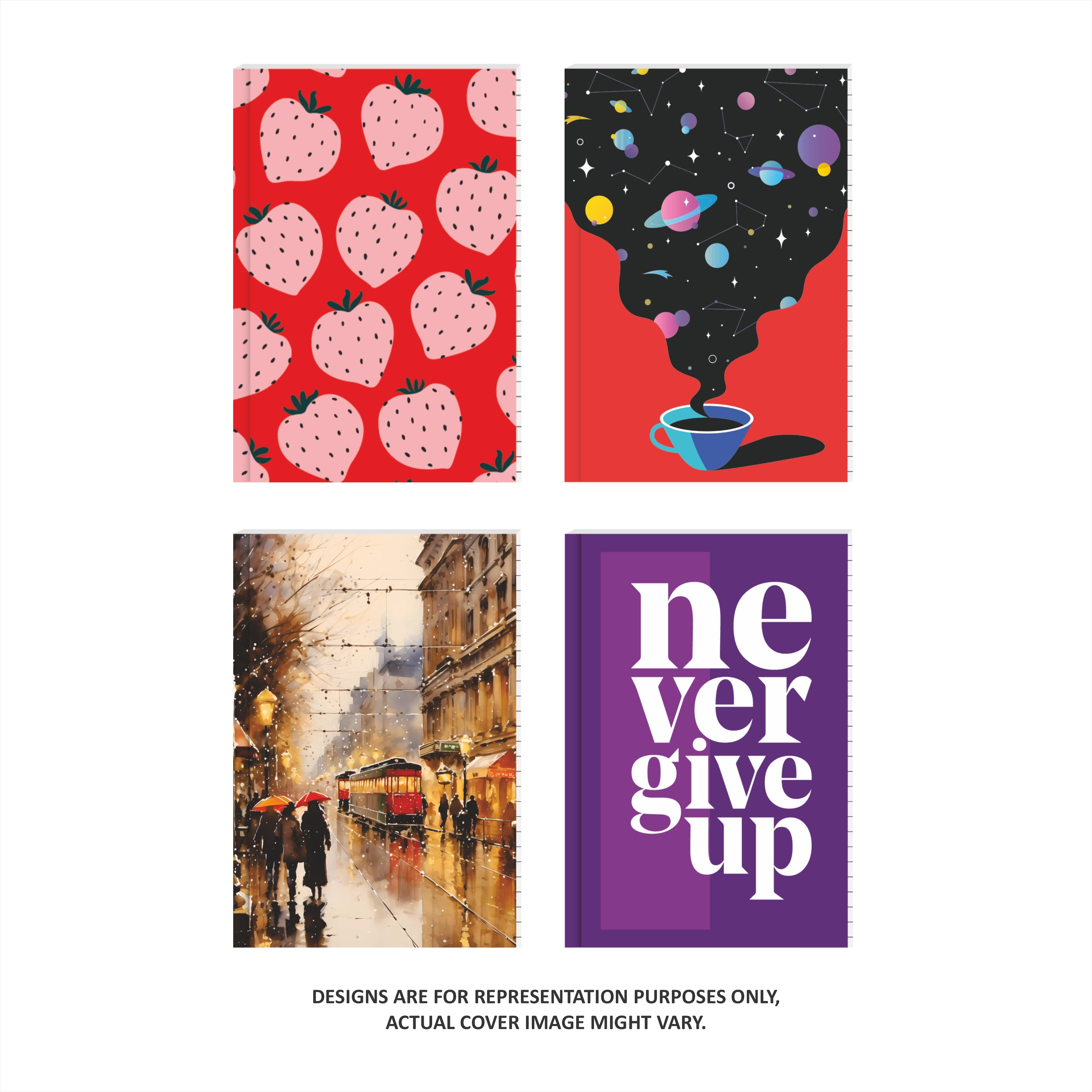 Shape Case Bound Notes- A5 Size, 192 Ruled Pages, Pack of 2