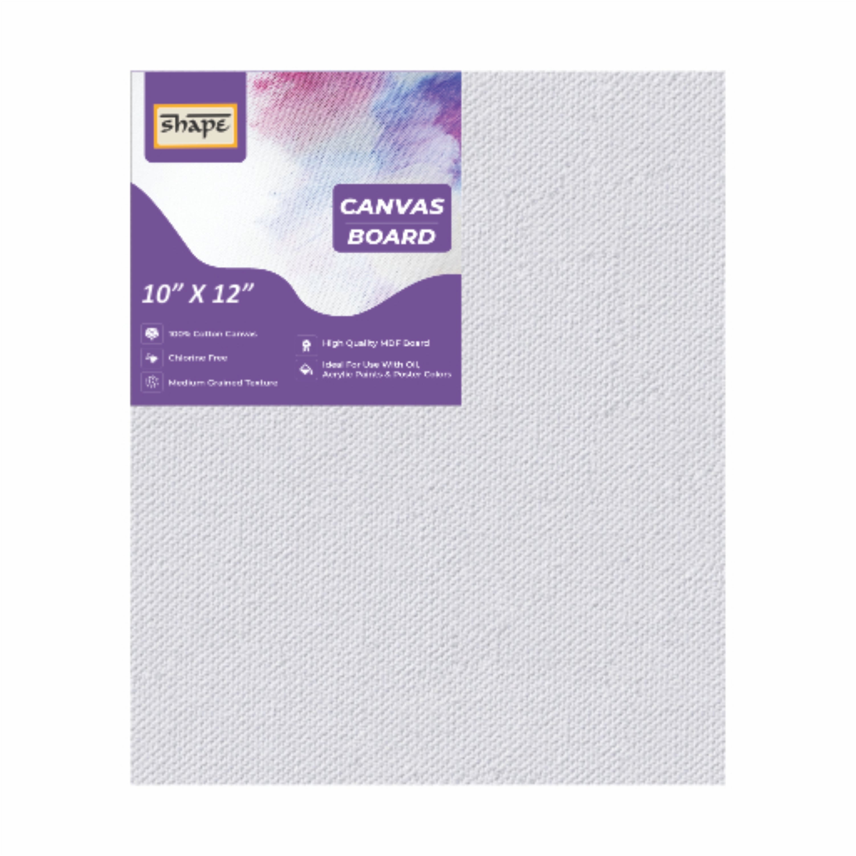 Shape Canvas Board 10*12 - Pack of 2