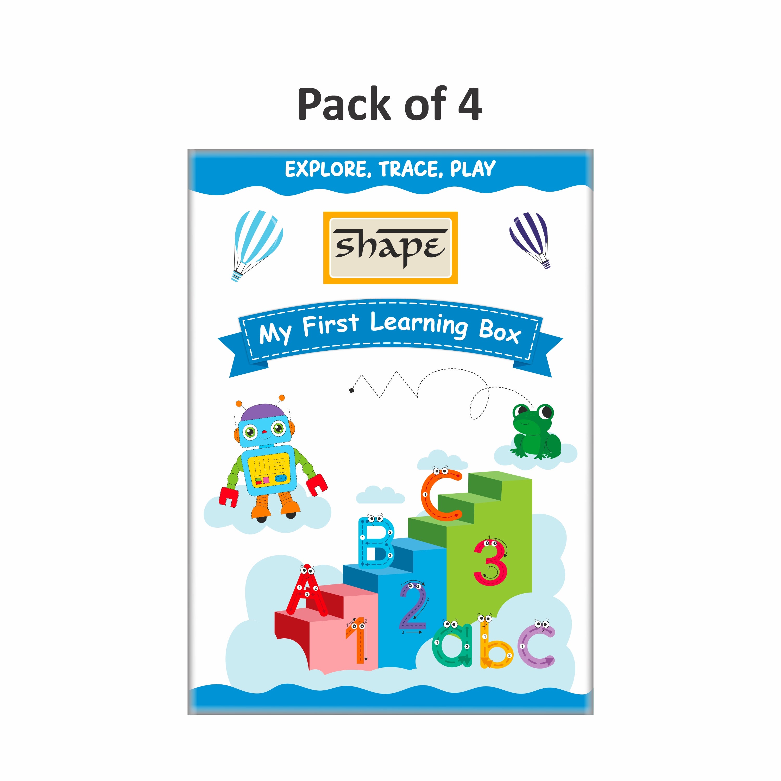 Shape My First Learning Book - A4 Size, 16 Page, Pack of 4