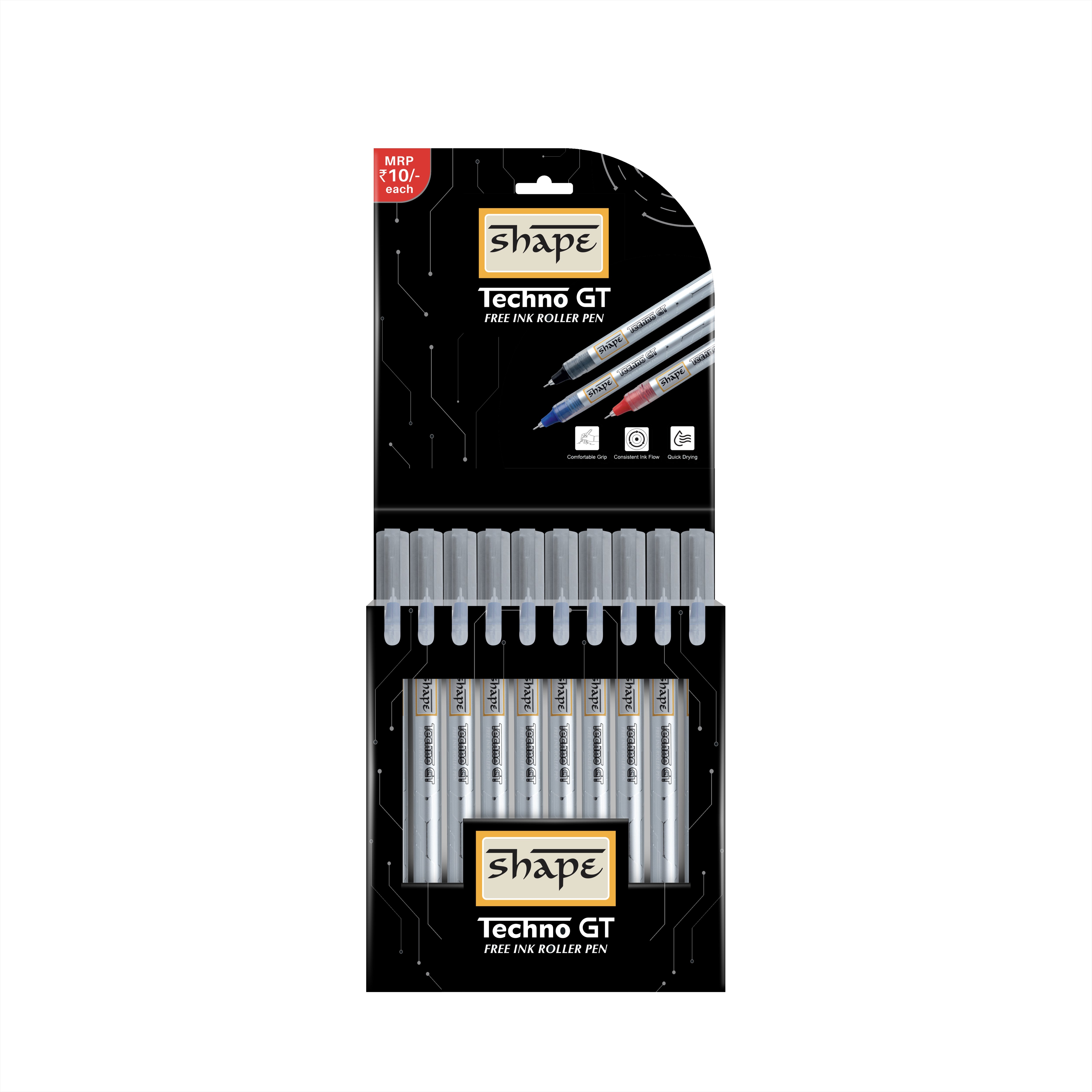 Shape Techno GT Roller Pen - Pack of 20