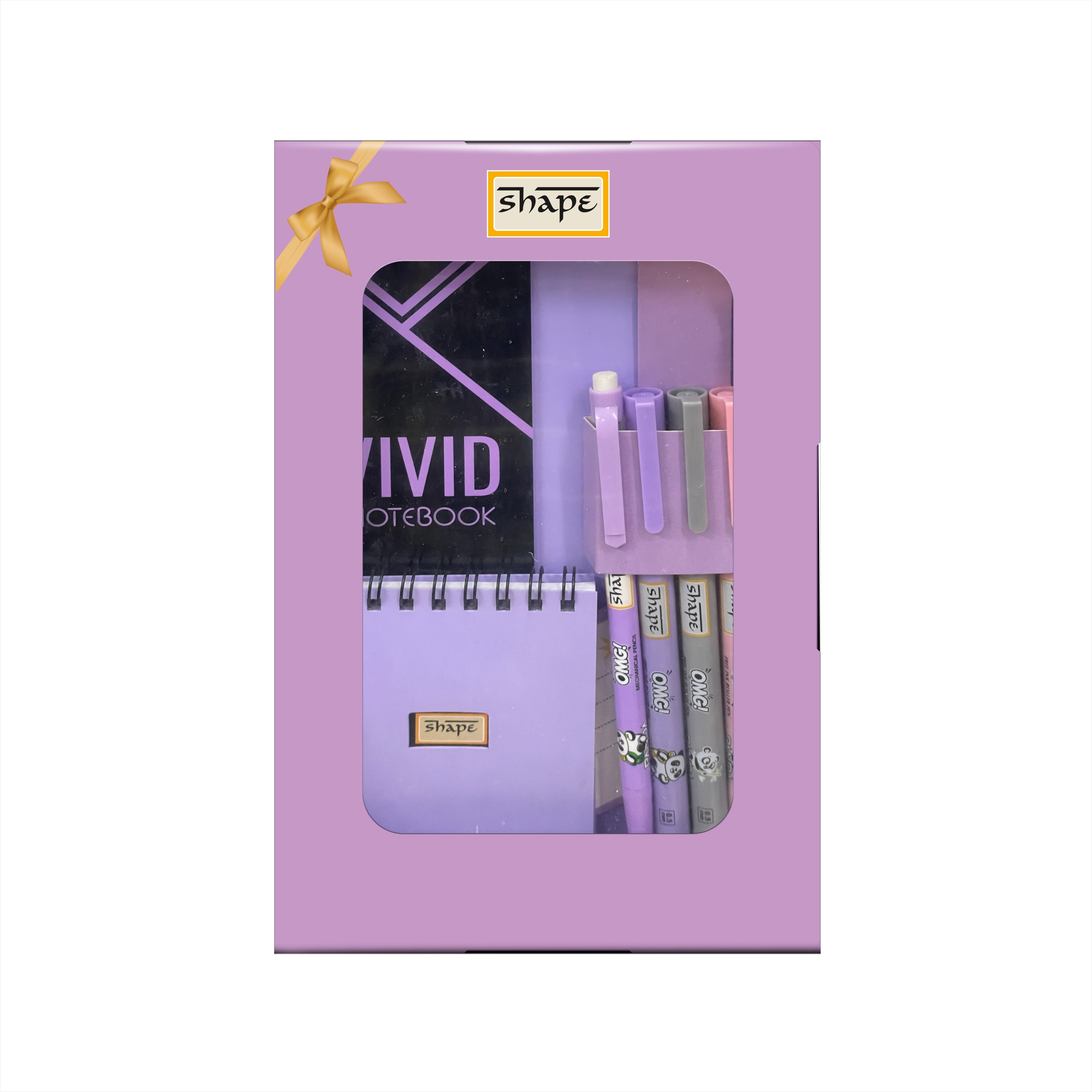 SHAPE VIVID Premium Stationery Gift Set-Purple