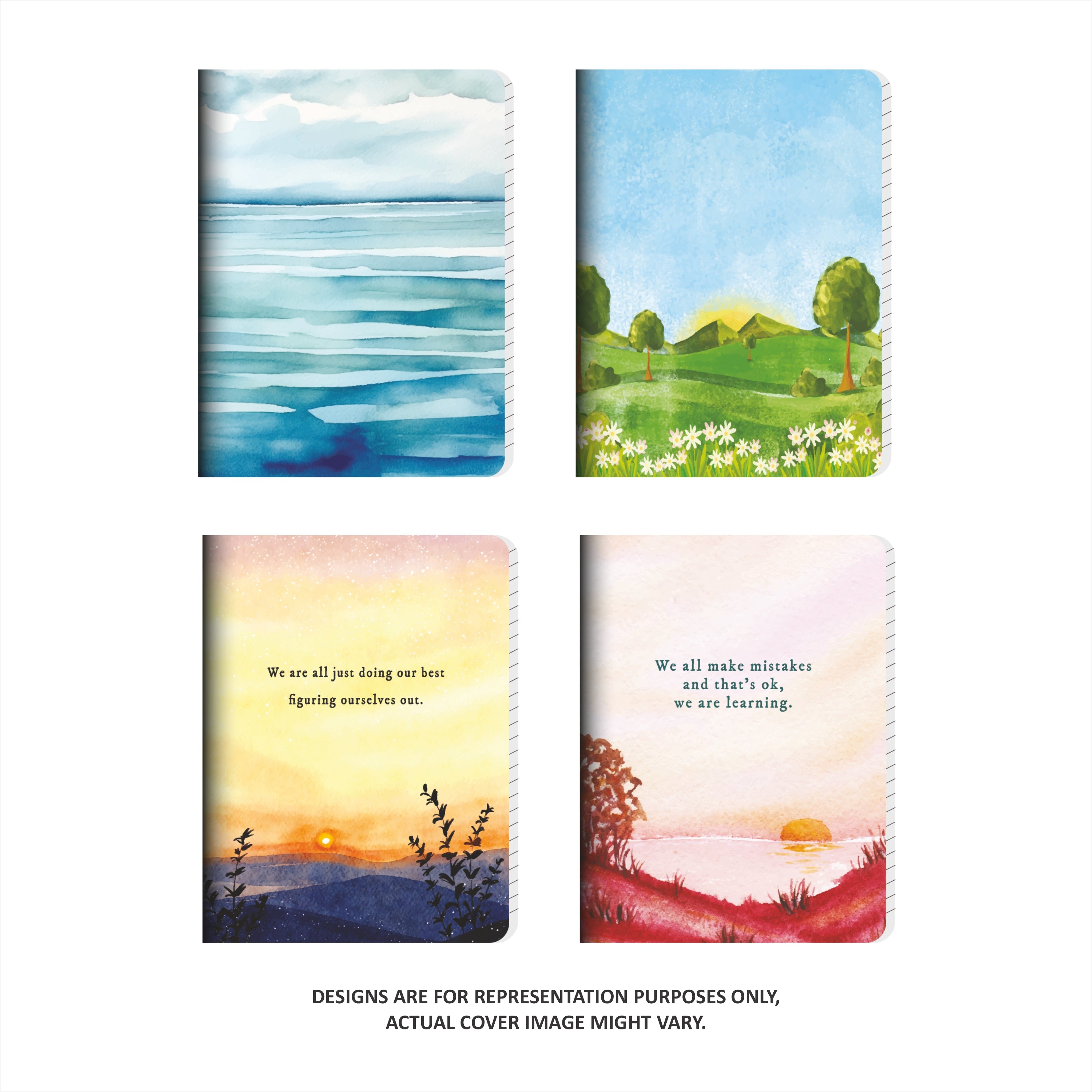 Shape Softbound Notes- B5 Size, 192 Ruled Pages, Natural Shade, Pack of 2