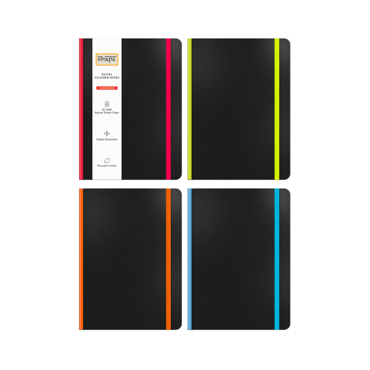 Shape Bloom Leatherite Casebound Notes - A5 Size, 172 Ruled Pages