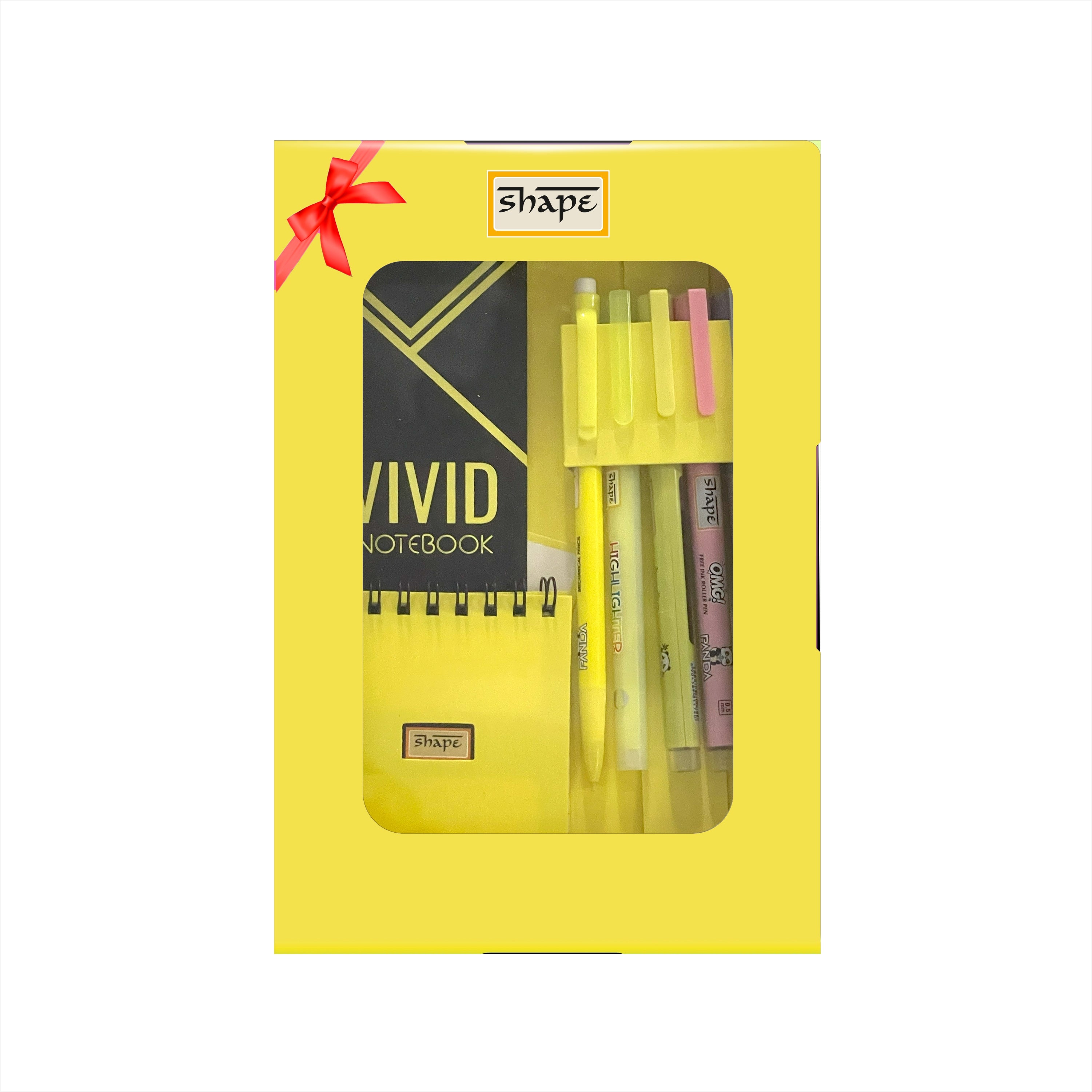 SHAPE VIVID Premium Stationery Gift Set-Yellow
