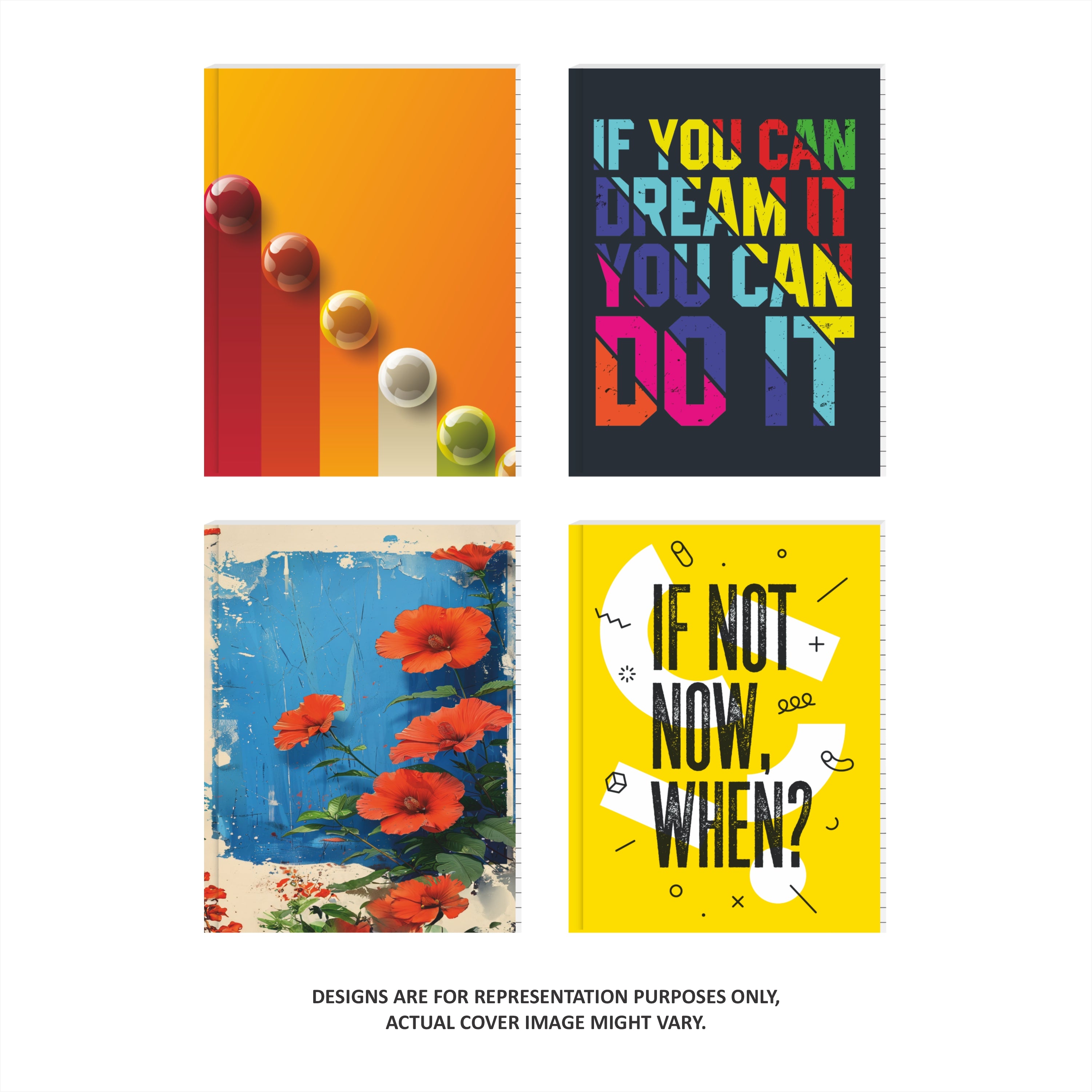 Shape Case Bound Notes - B5 Size, 192 Ruled Pages, Pack of 2