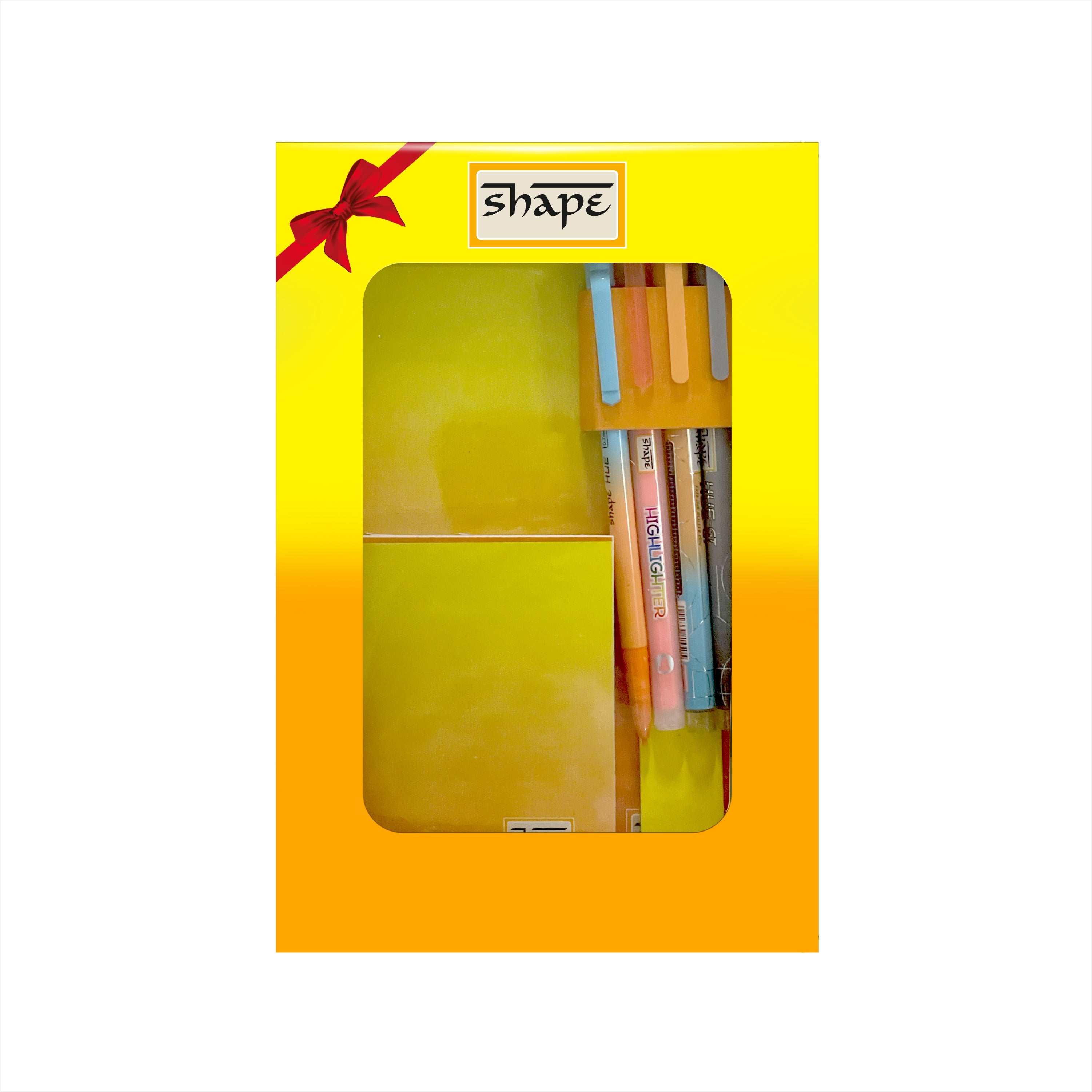 Shape Hue Premium Stationery Gift Set- (Yellow-Orange)