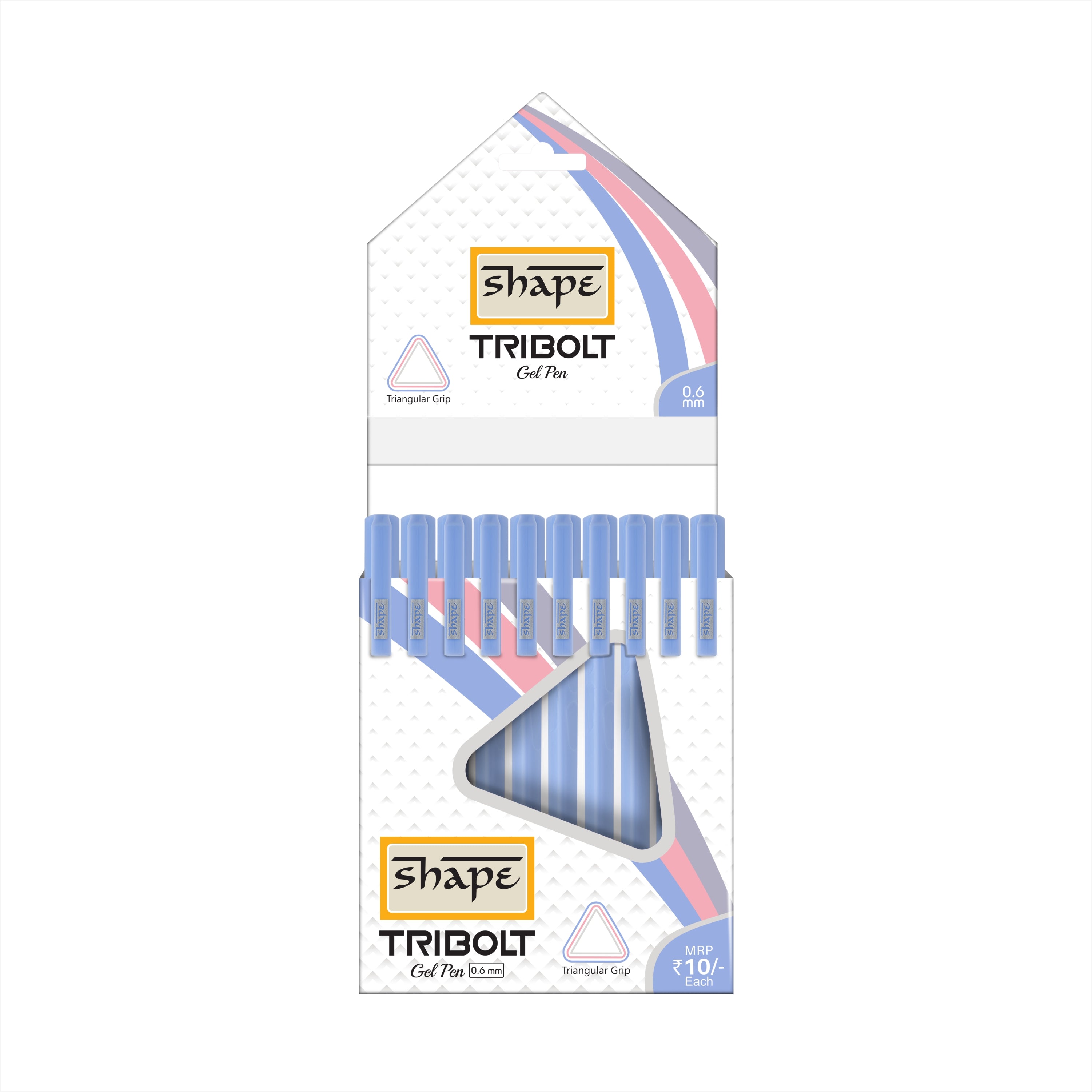 Shape Tribolt Gel Pen - Pack of 20