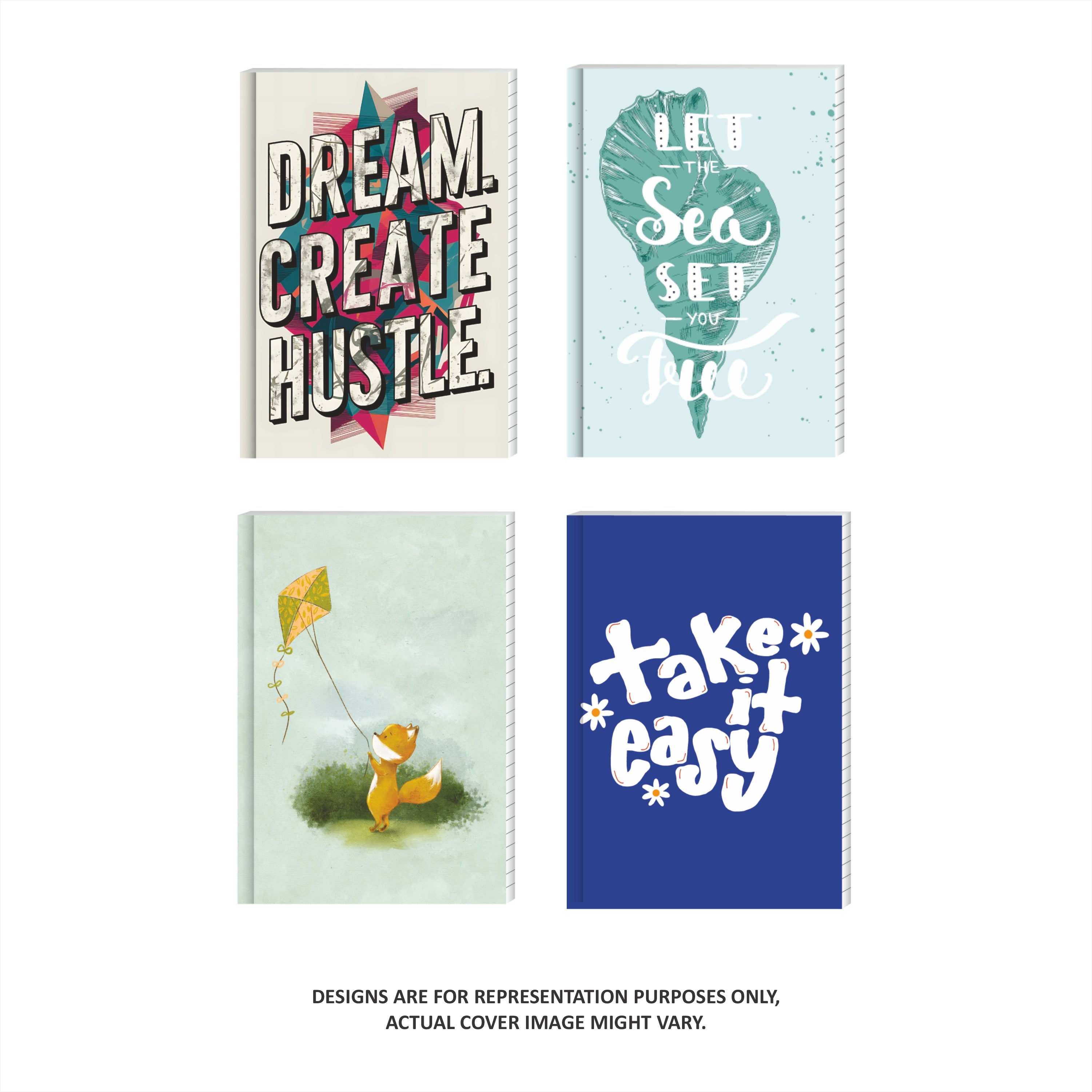 Shape Case Bound Notes - B6 Size, 192 Ruled Pages, Pack of 3