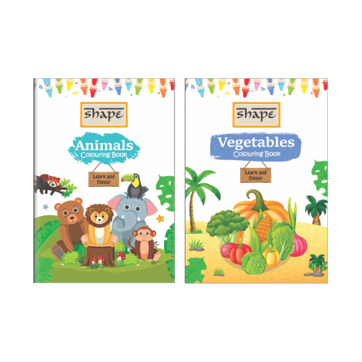 Shape My Coloring Book - A5 Size, 16 Page, Pack of 12