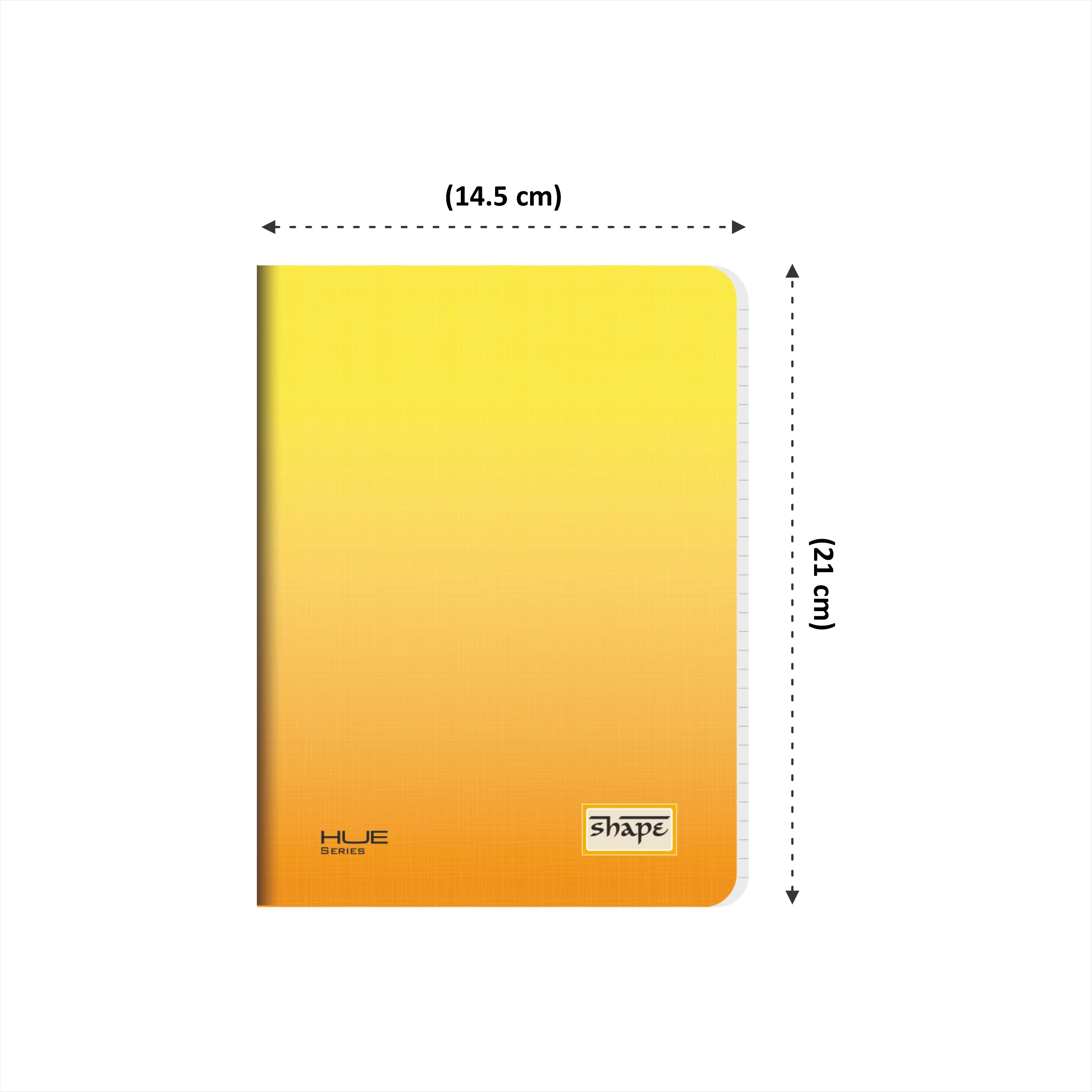 Shape Hue Premium Stationery Gift Set- (Yellow-Orange)