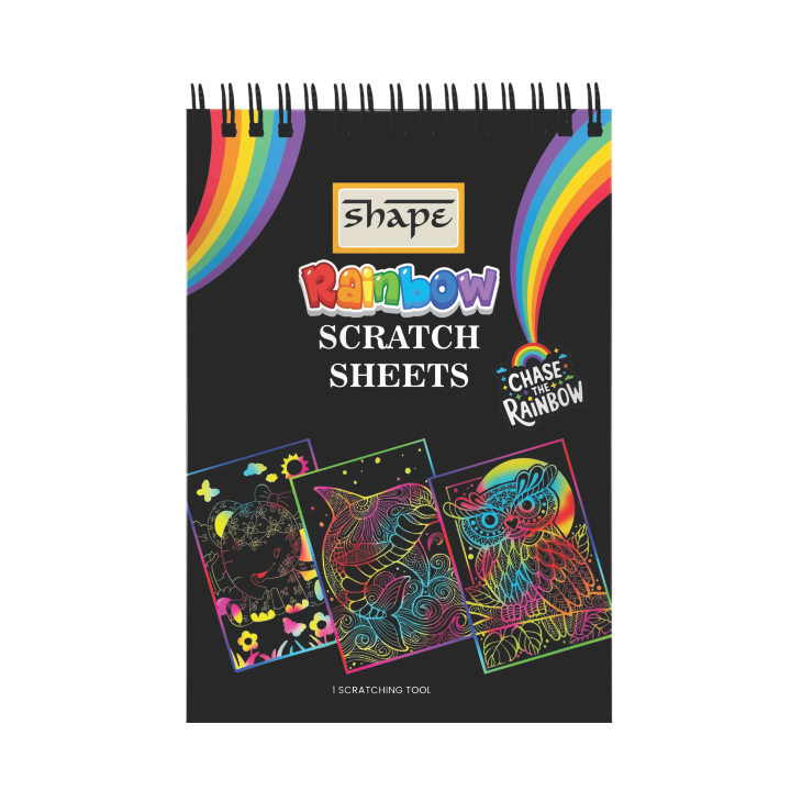 Shape Wiro Scratch Sheet - A5 Size, 10 Pages, Pack of 5