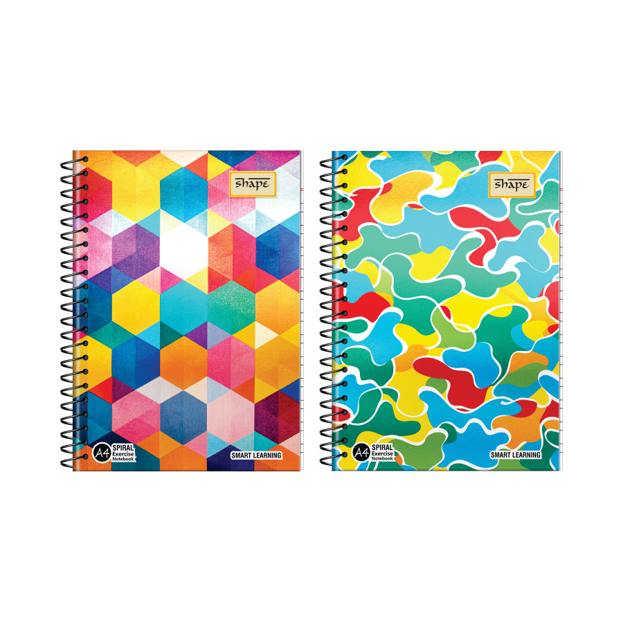 Shape Met Pet Spiral Notebook - A4 Size, 300 Ruled Pages