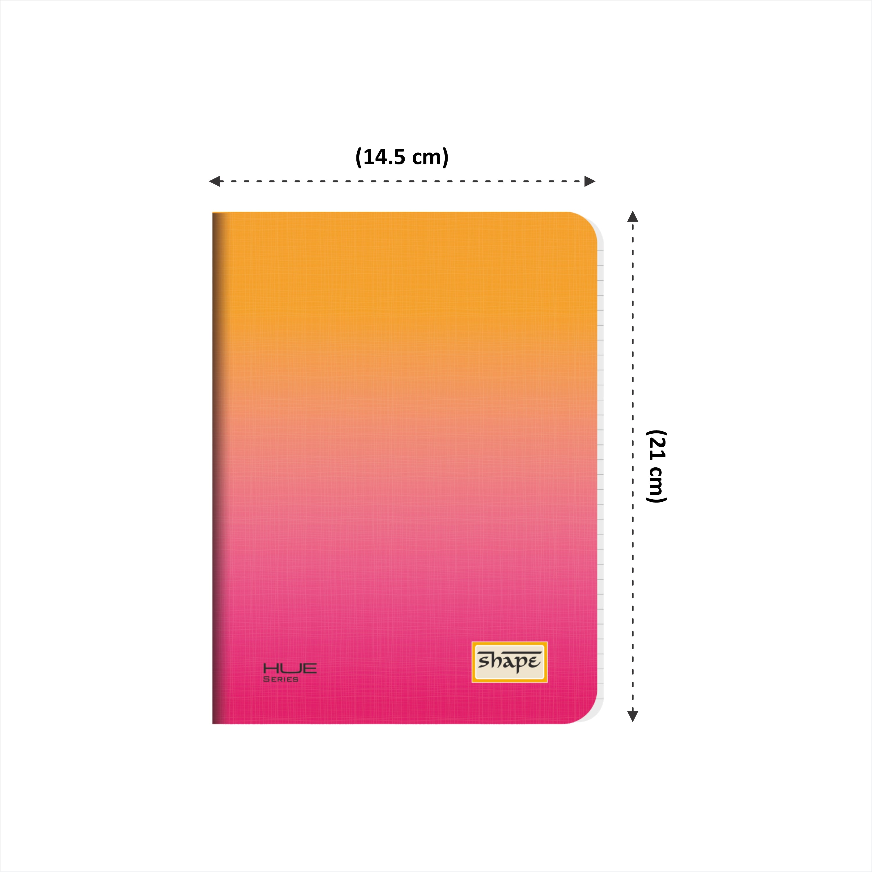 Shape Hue Premium Stationery Gift Set-(Pink-Orange)