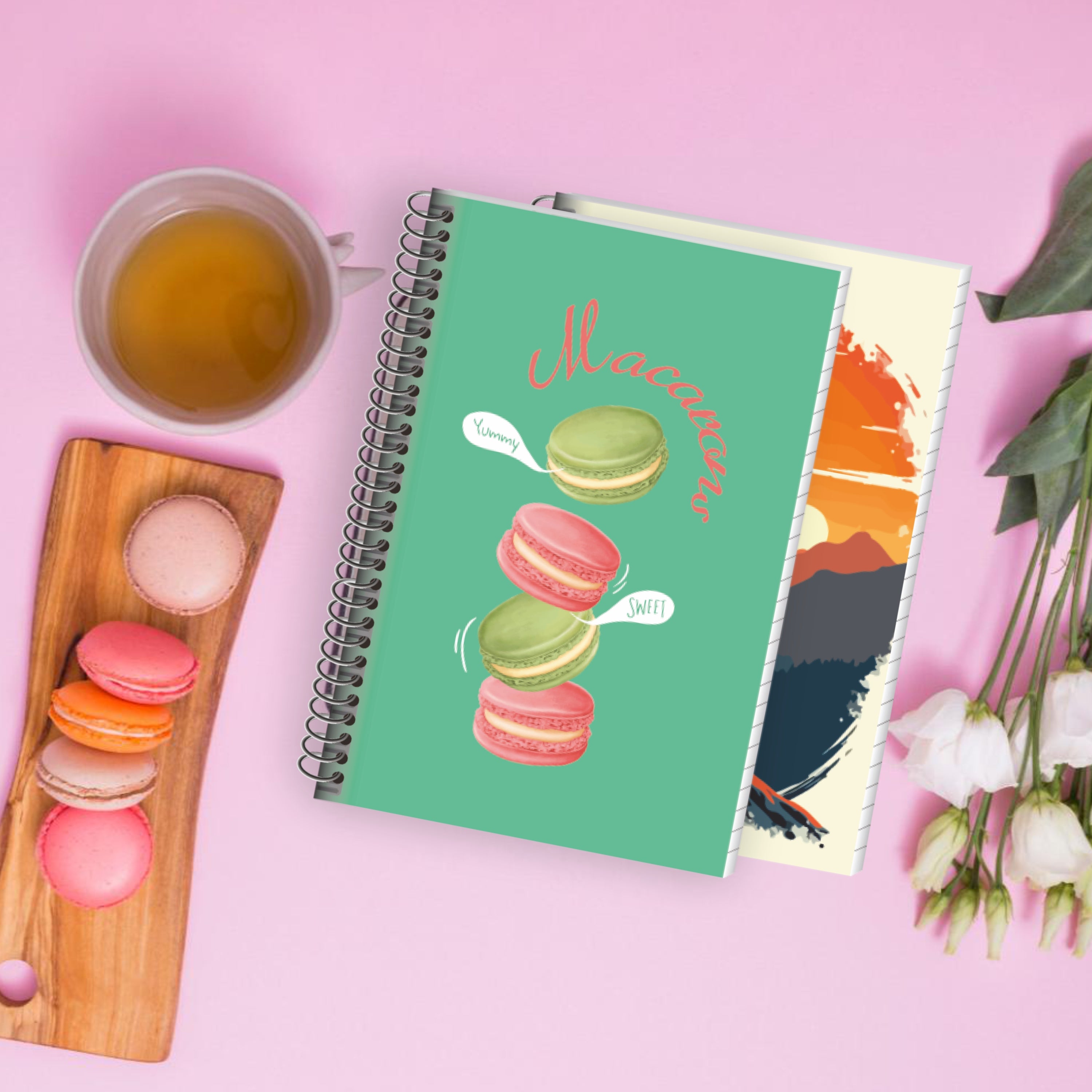 Shape Metal Spiral Notes- A5 Size, 192 Ruled pages, Pack of 3