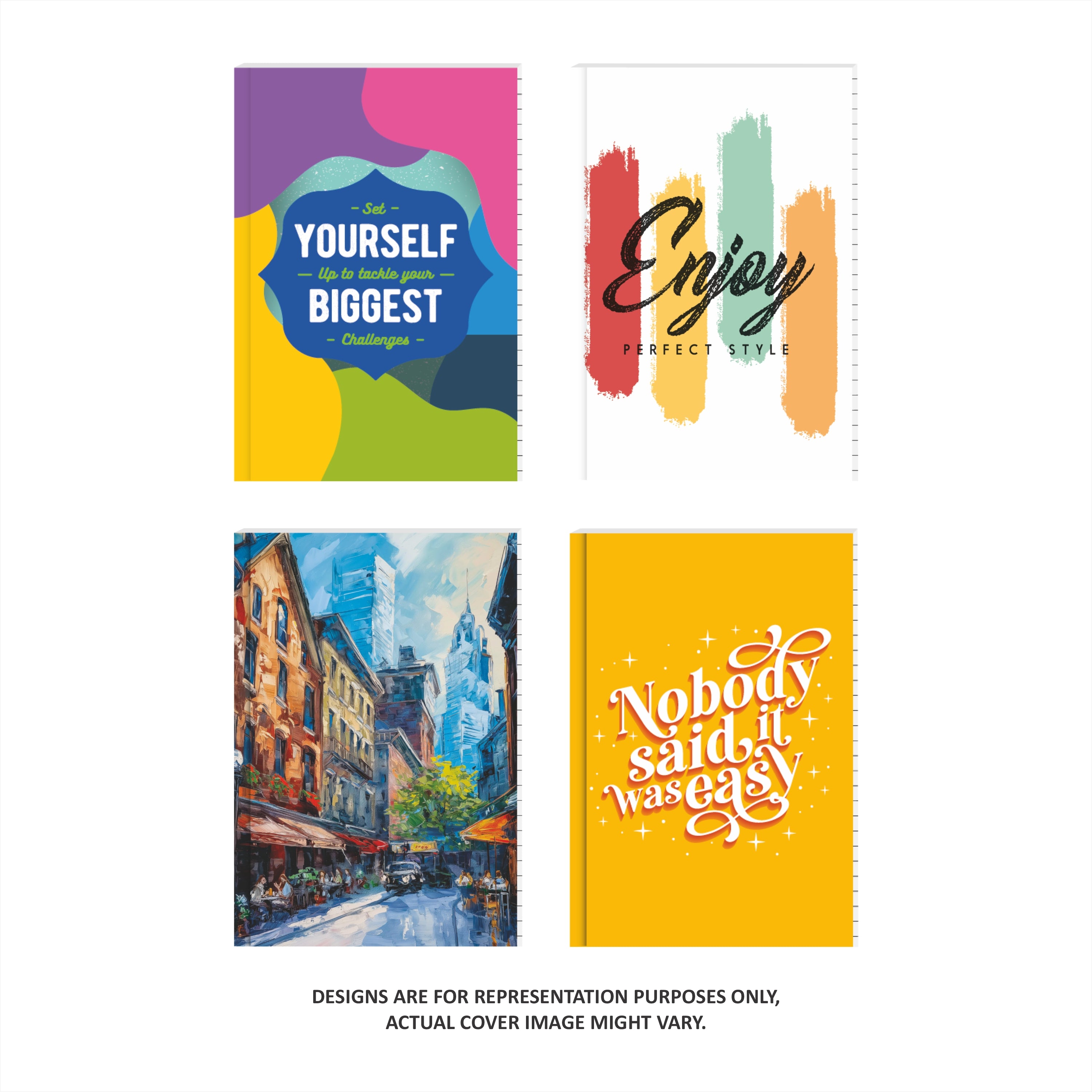 Shape Case Bound Notes- A5 Size, 192 Ruled Pages, Pack of 2