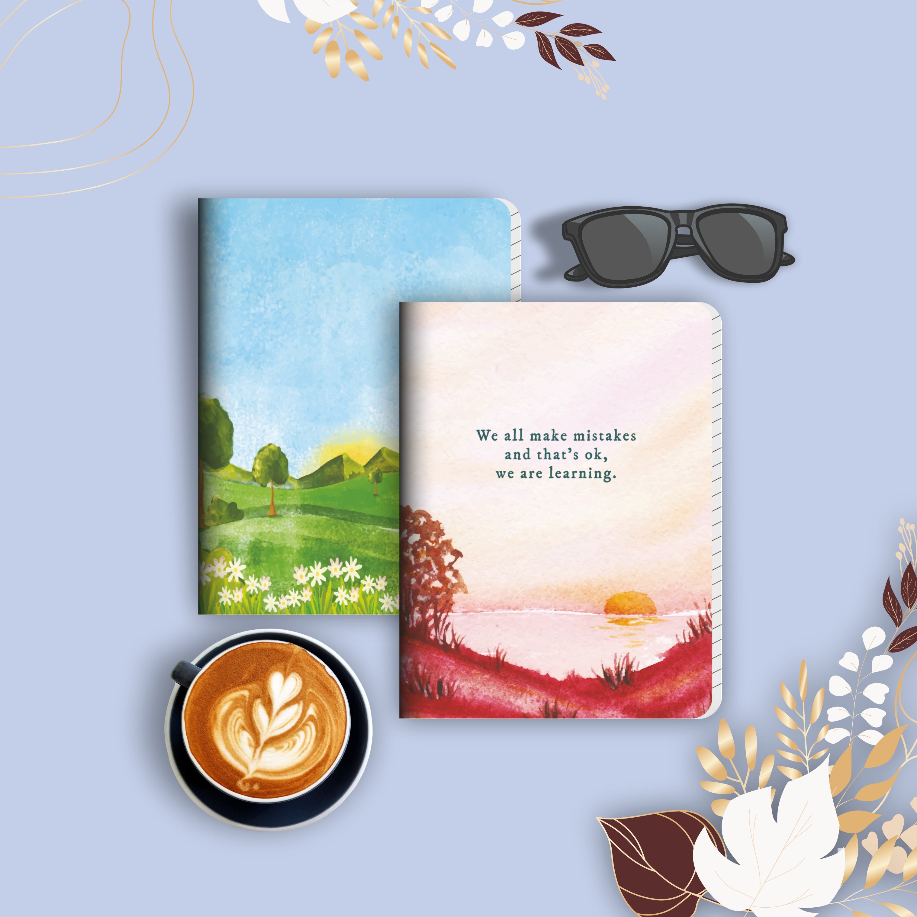 Shape Softbound Notes- B5 Size, 192 Ruled Pages, Natural Shade, Pack of 2