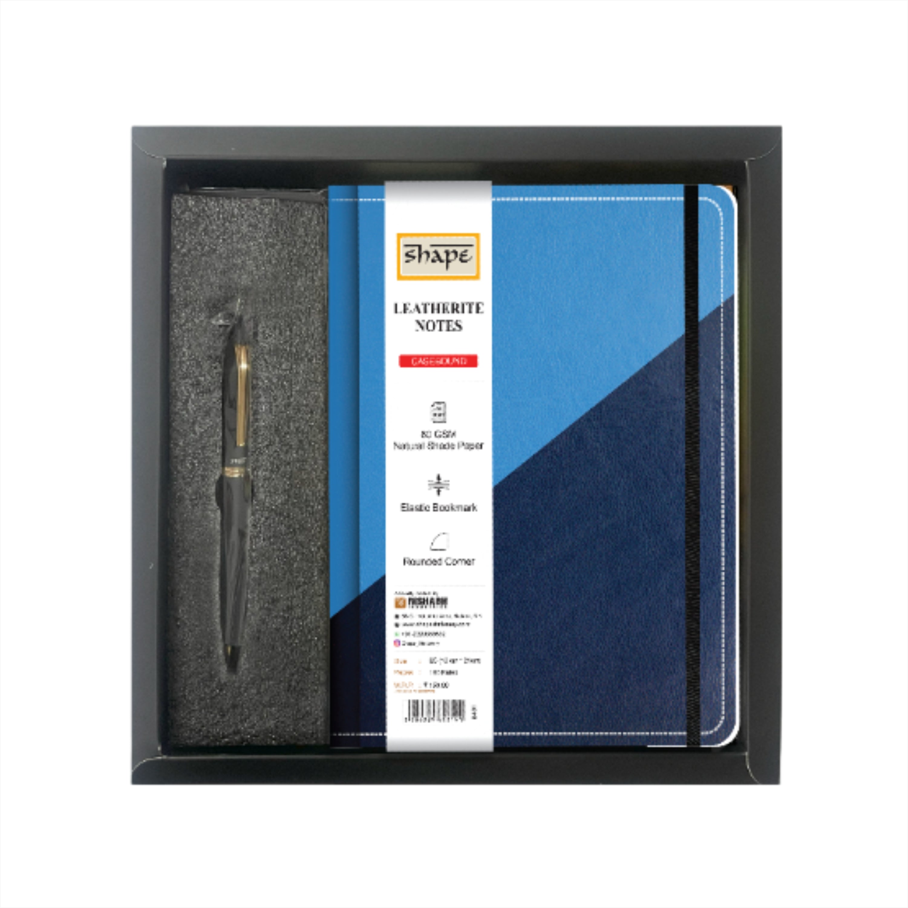 Shape Leatherite Notes Gift Set