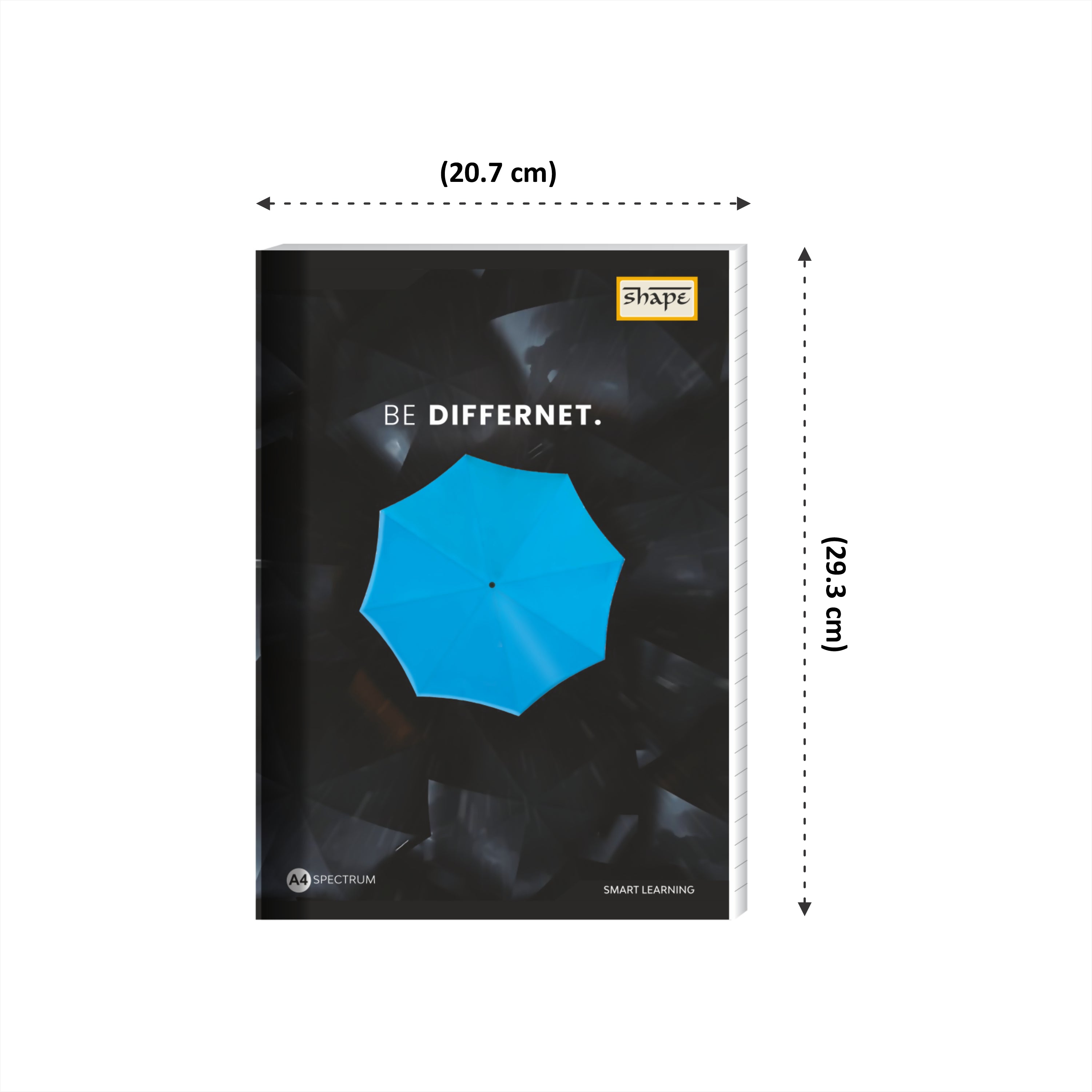 Shape Notebook Shape Sprectrum Notebook - A4 Size, 172 Ruled Pages, Pack of 6 – Shape ...