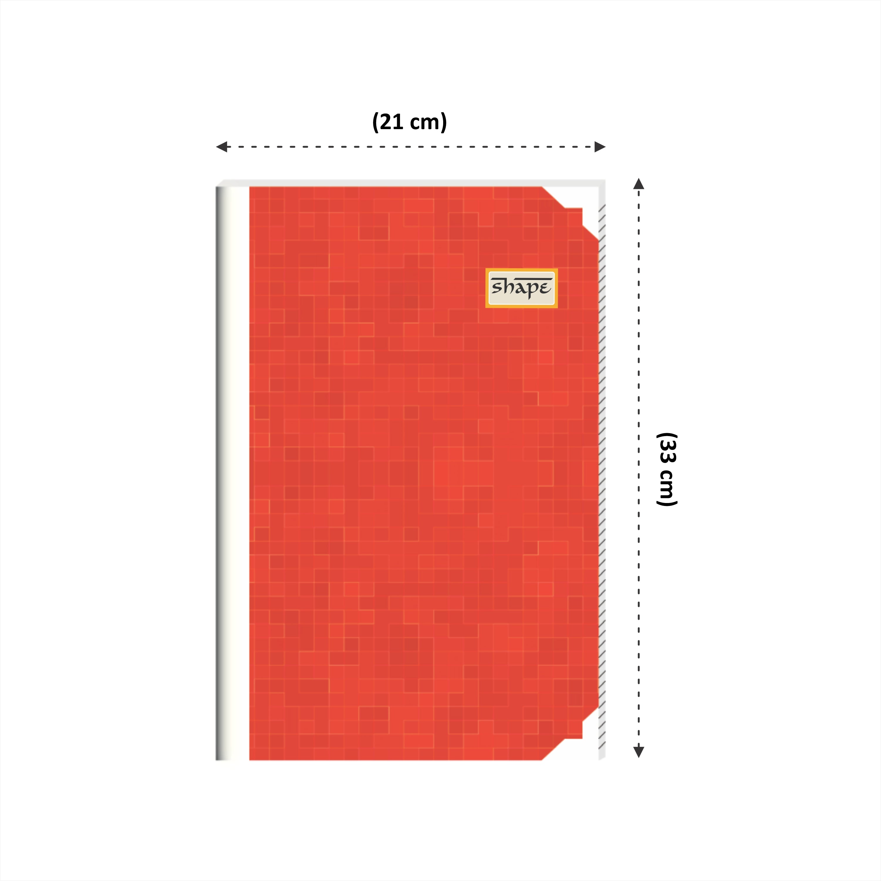 Shape Case Bound Notes- 33 x 21 cm Size, Ruled Pages