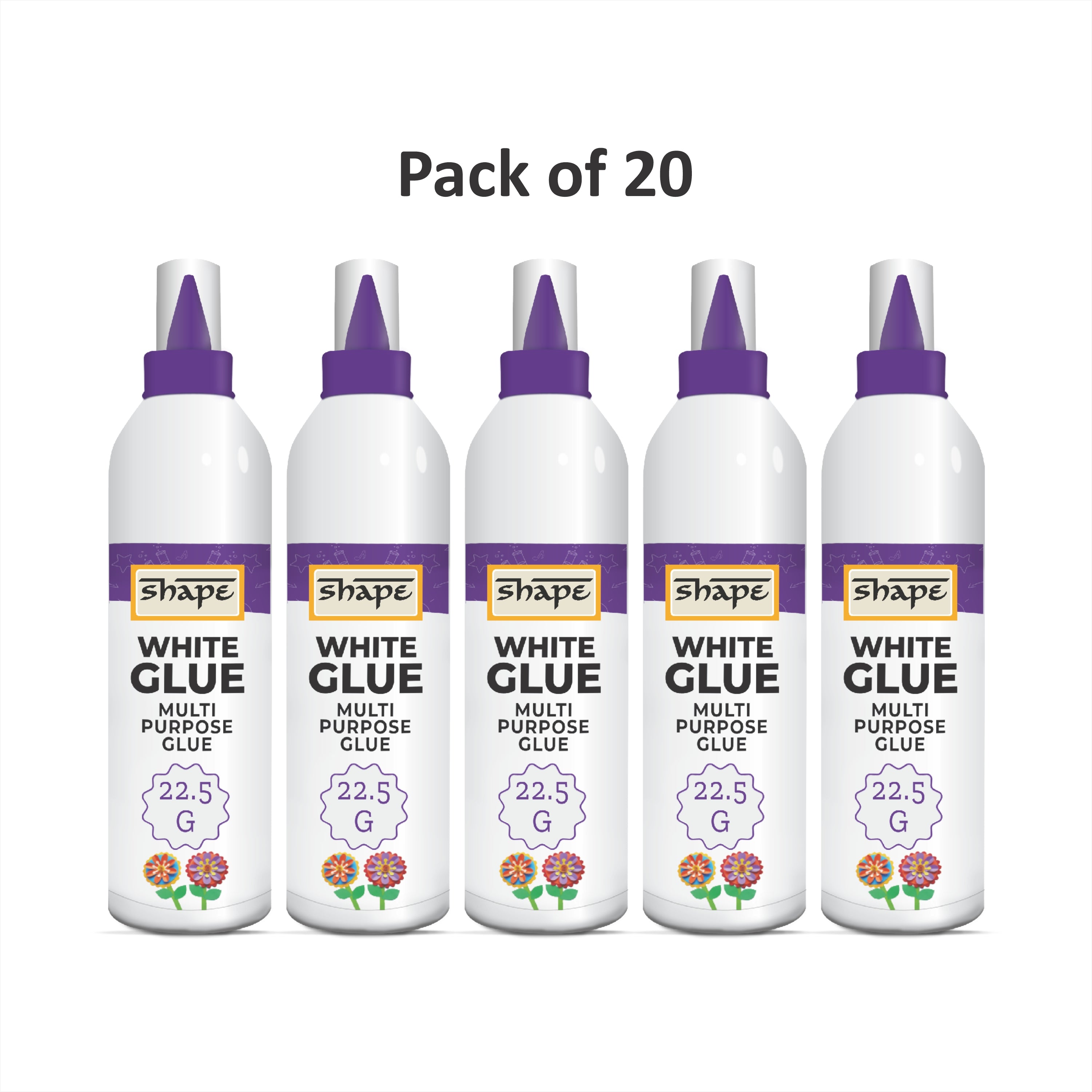 Shape White Glue- 22.5 GM - Pack of 20