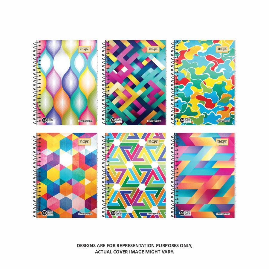 Shape Met Pet Spiral Notebook - A4 Size, 300 Ruled Pages
