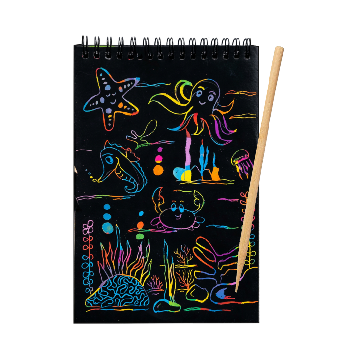 Shape Wiro Scratch Sheet - A5 Size, 10 Pages, Pack of 5