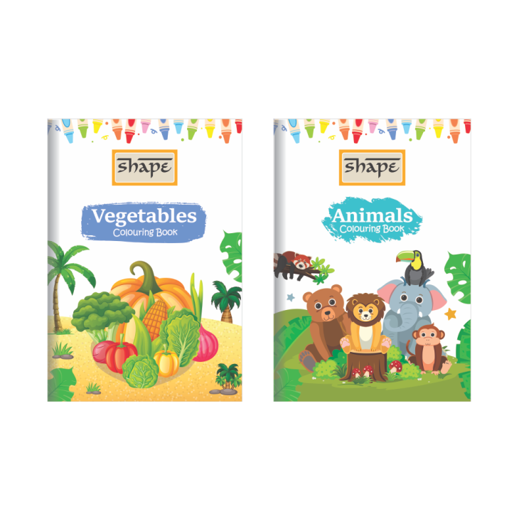Shape My Coloring Book - A4 Size, 16 Page, Pack of 12
