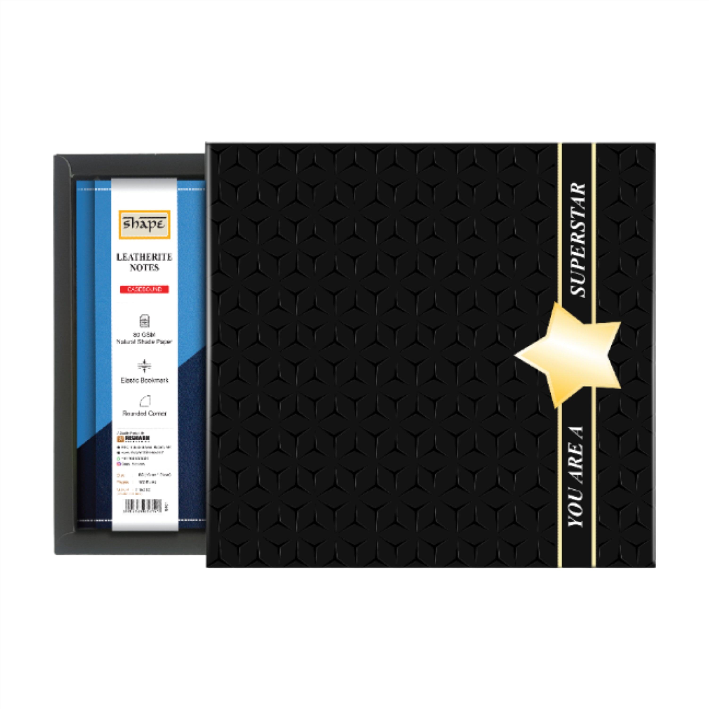 Shape Leatherite Notes Gift Set