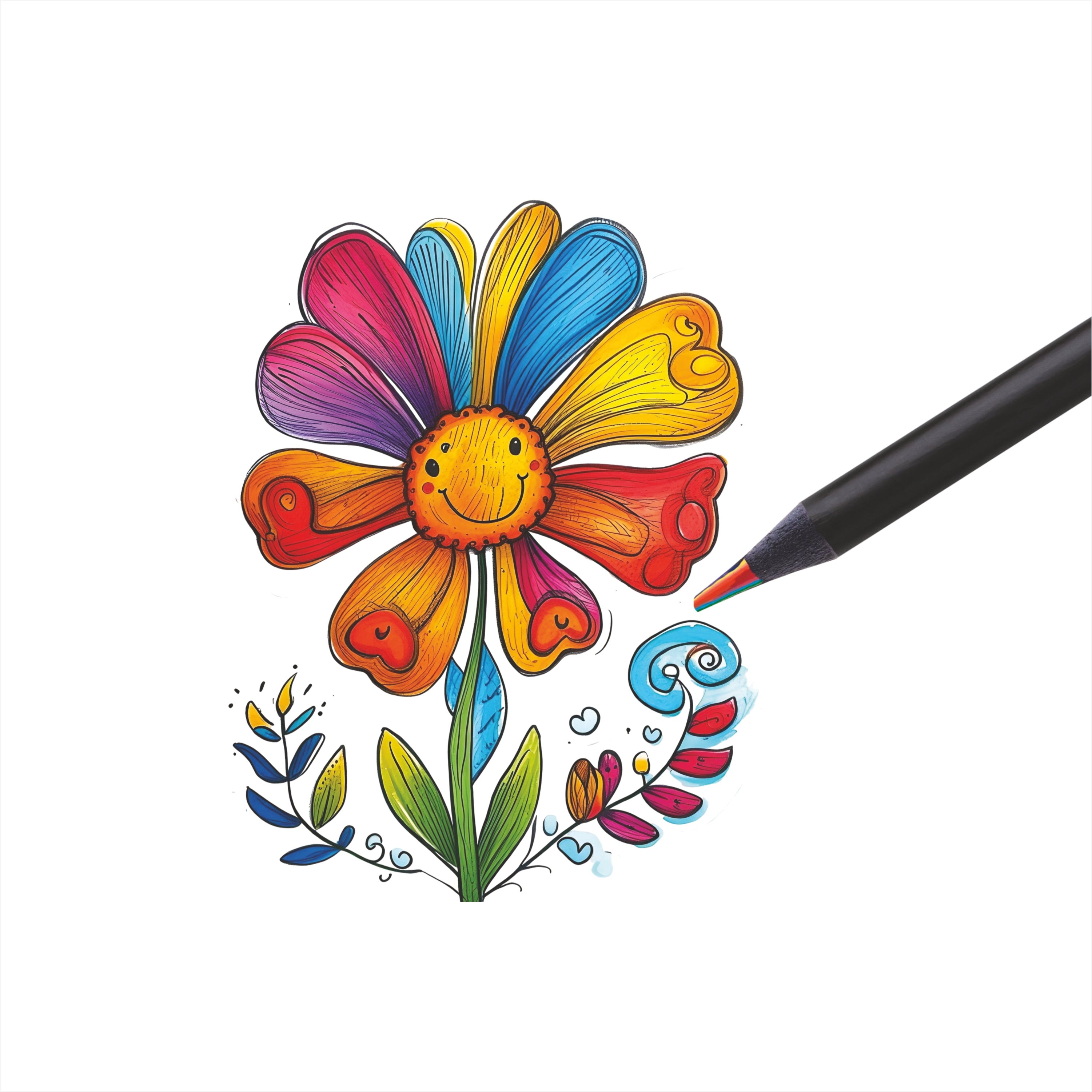 Shape Spectrum Rainbow Pencil 5 pcs Blister - Pack of 5