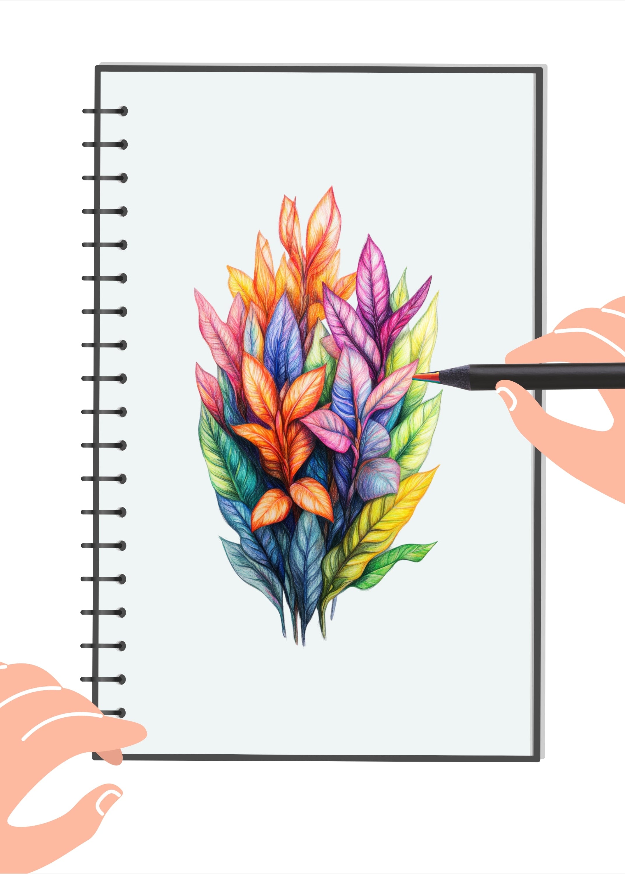 Shape Spectrum Rainbow Pencil 10 pcs Box - Pack of 5
