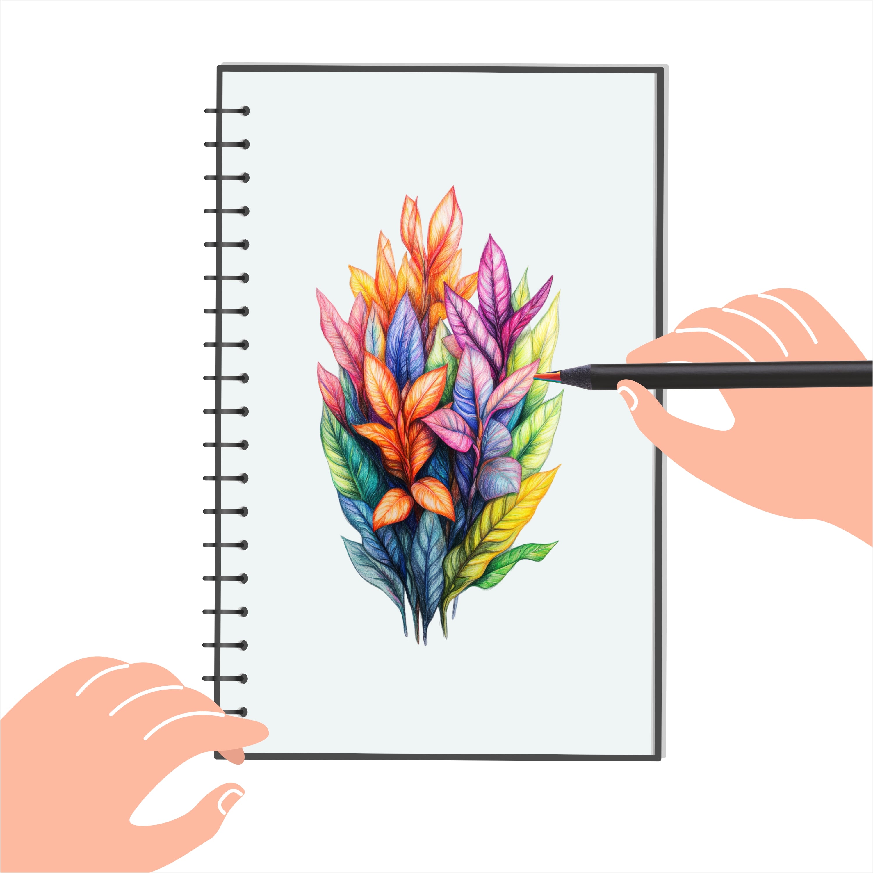 Shape Spectrum Rainbow Pencil 10 pcs Box - Pack of 5