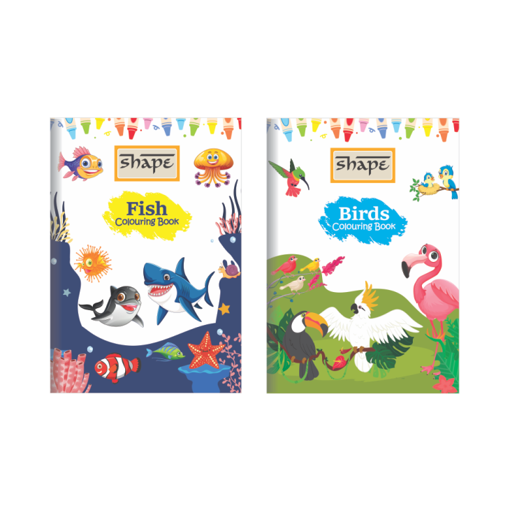Shape My Coloring Book - A4 Size, 16 Page, Pack of 12