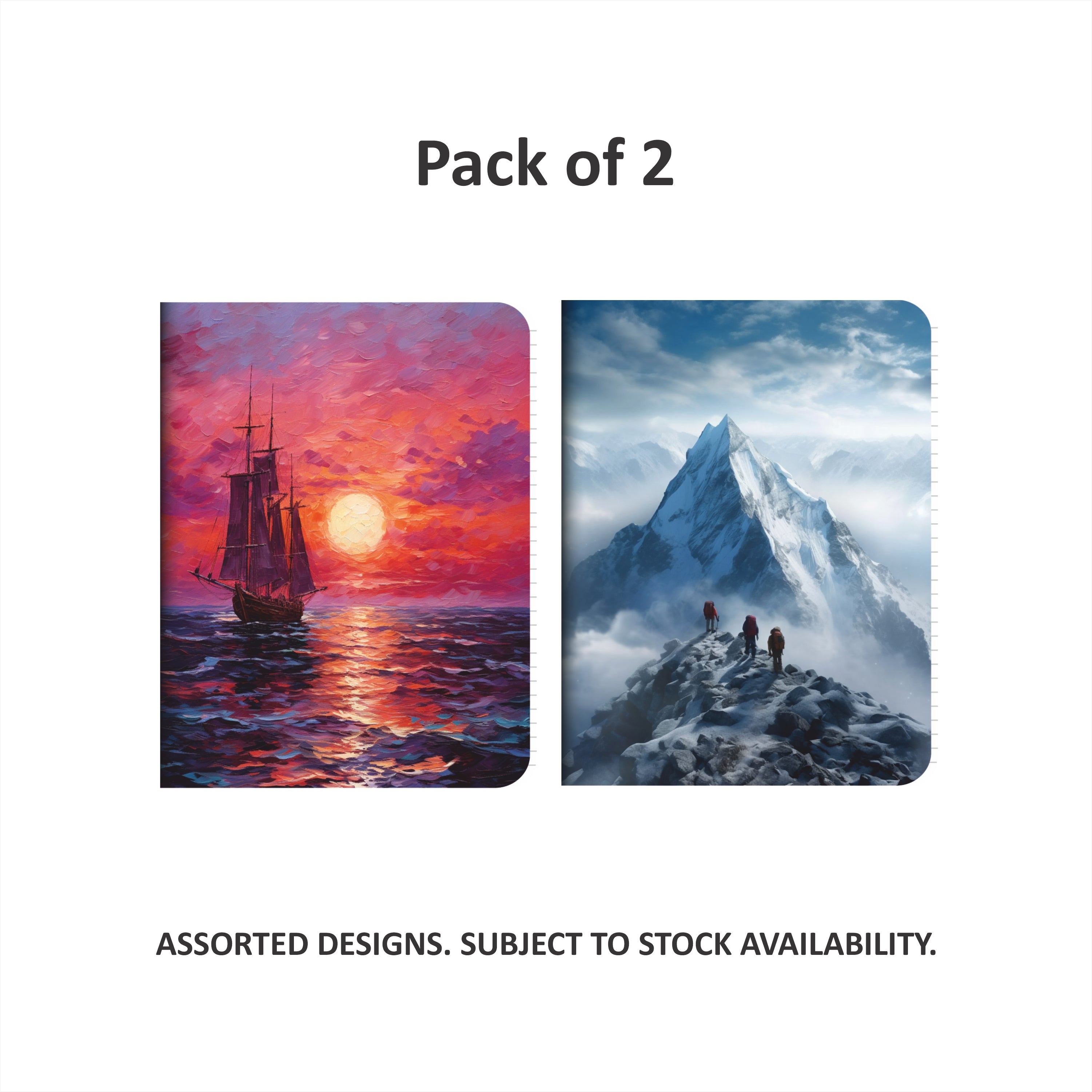 Shape Soft Bound Notes- B5 Size, 192 Ruled Pages, Pack of 2