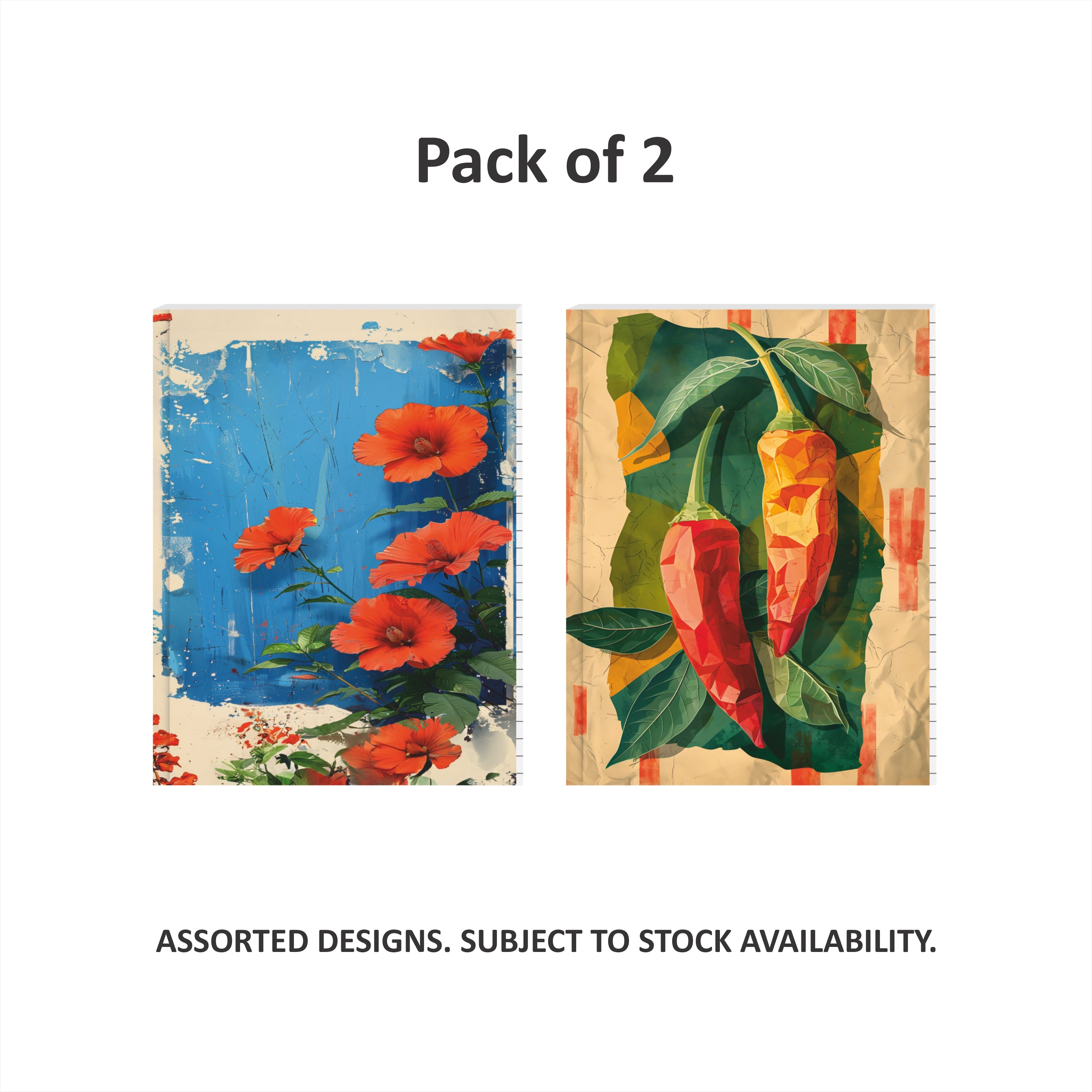 Shape Case Bound Notes - B5 Size, 192 Ruled Pages, Pack of 2