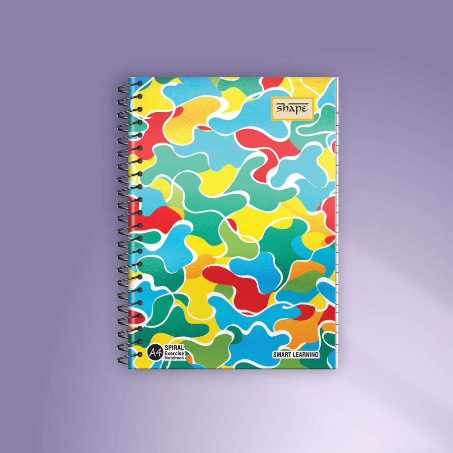 Shape Met Pet Spiral Notebook - A4 Size, 300 Ruled Pages