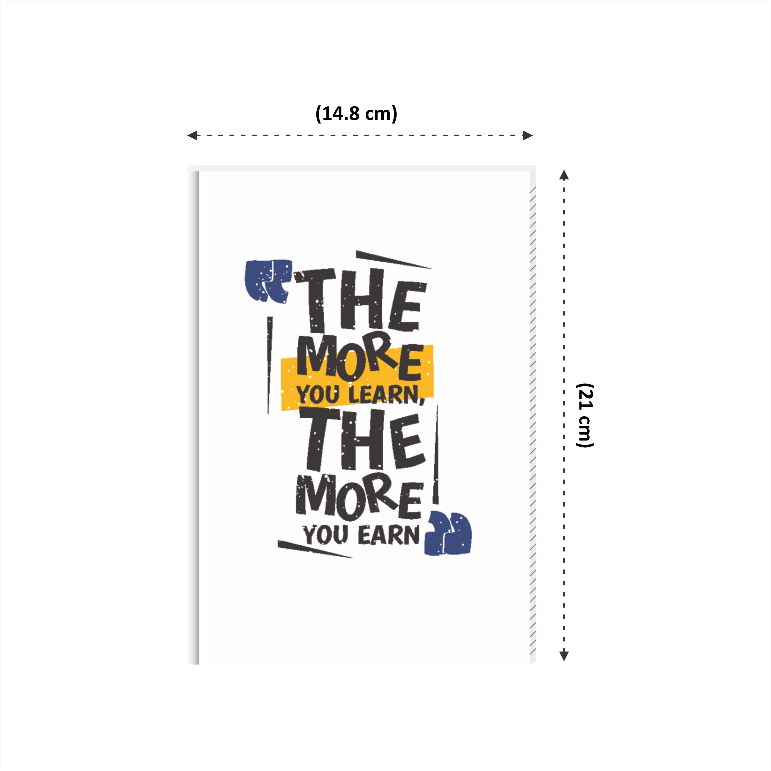 Shape Casebound Notes - A5 Size, 192 Ruled Pages, Natural Shade, Pack of 2
