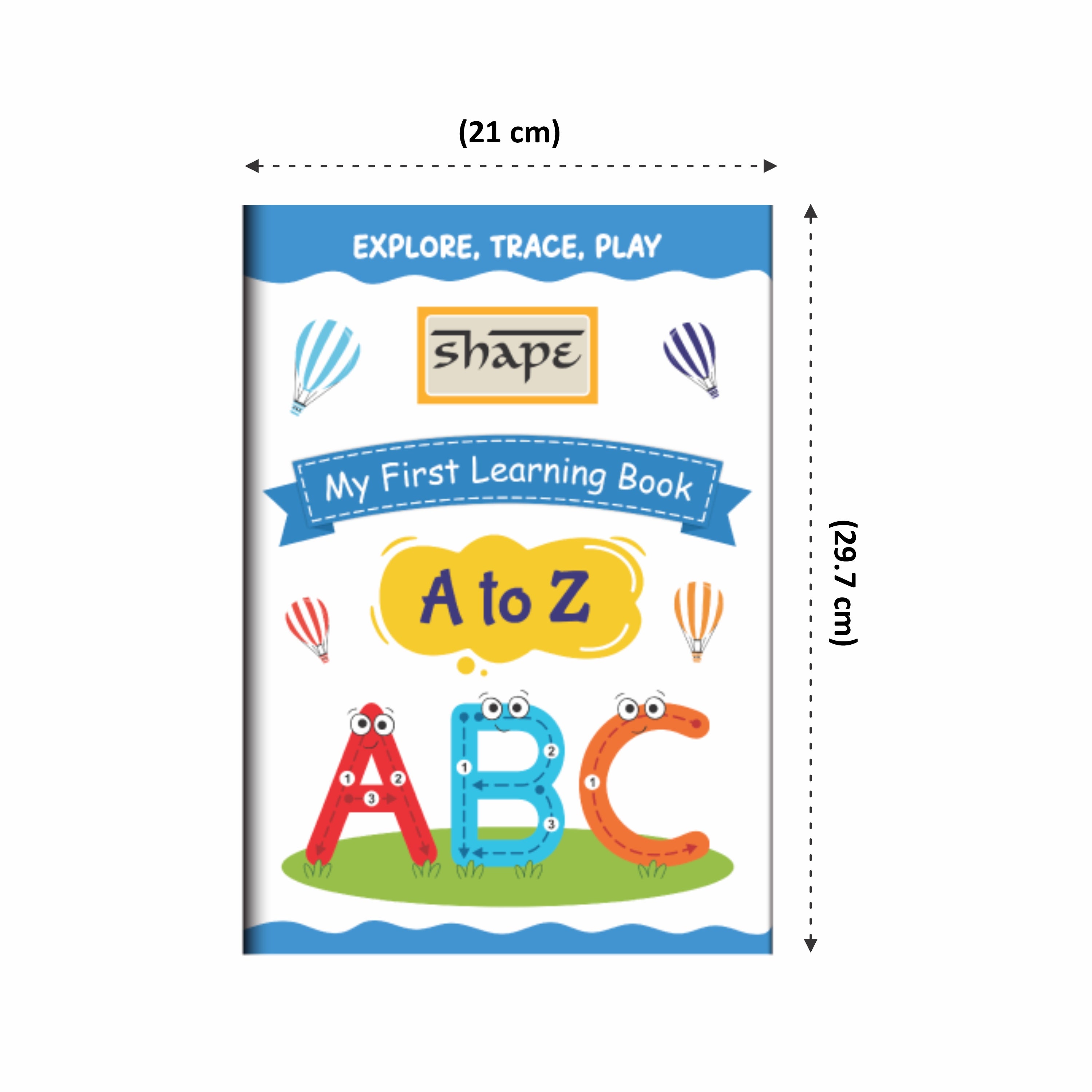 Shape My First Learning Book - A4 Size, 16 Page, Pack of 4