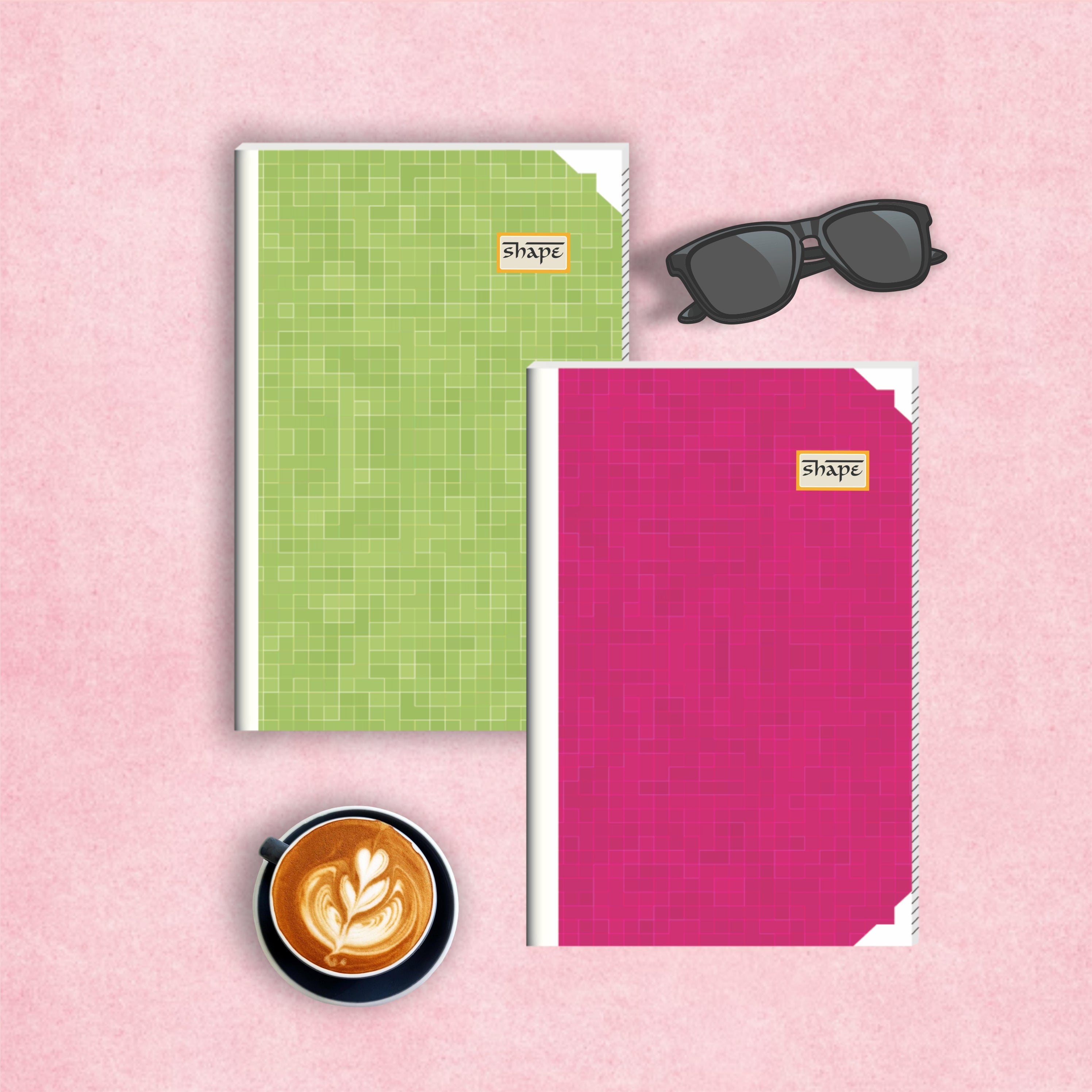 Shape Case Bound Notes- 33 x 21 cm Size, Ruled Pages – Shape Stationery