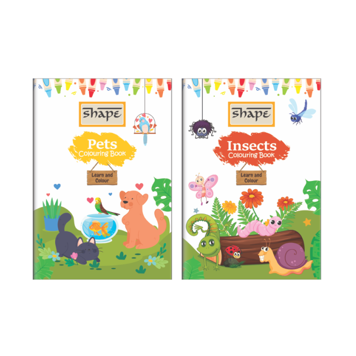 Shape My Coloring Book - A5 Size, 16 Page, Pack of 12