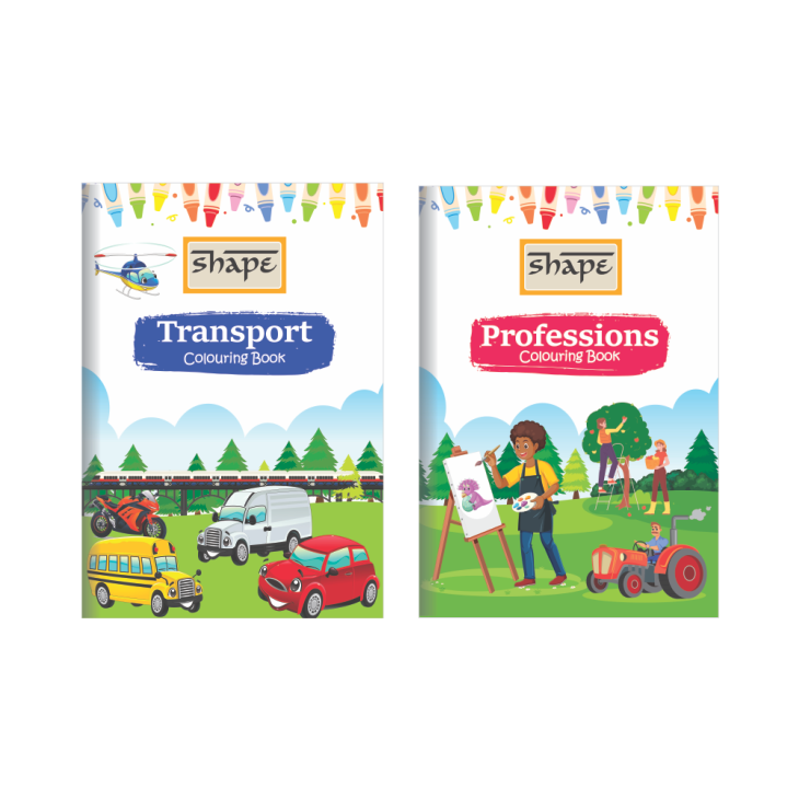 Shape My Coloring Book - A4 Size, 16 Page, Pack of 12