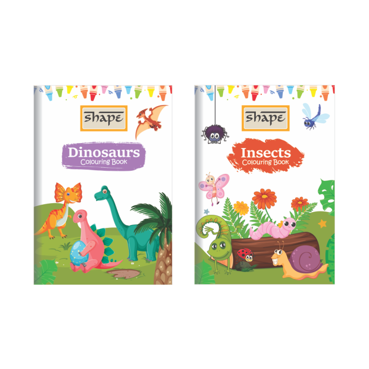 Shape My Coloring Book - A4 Size, 16 Page, Pack of 12