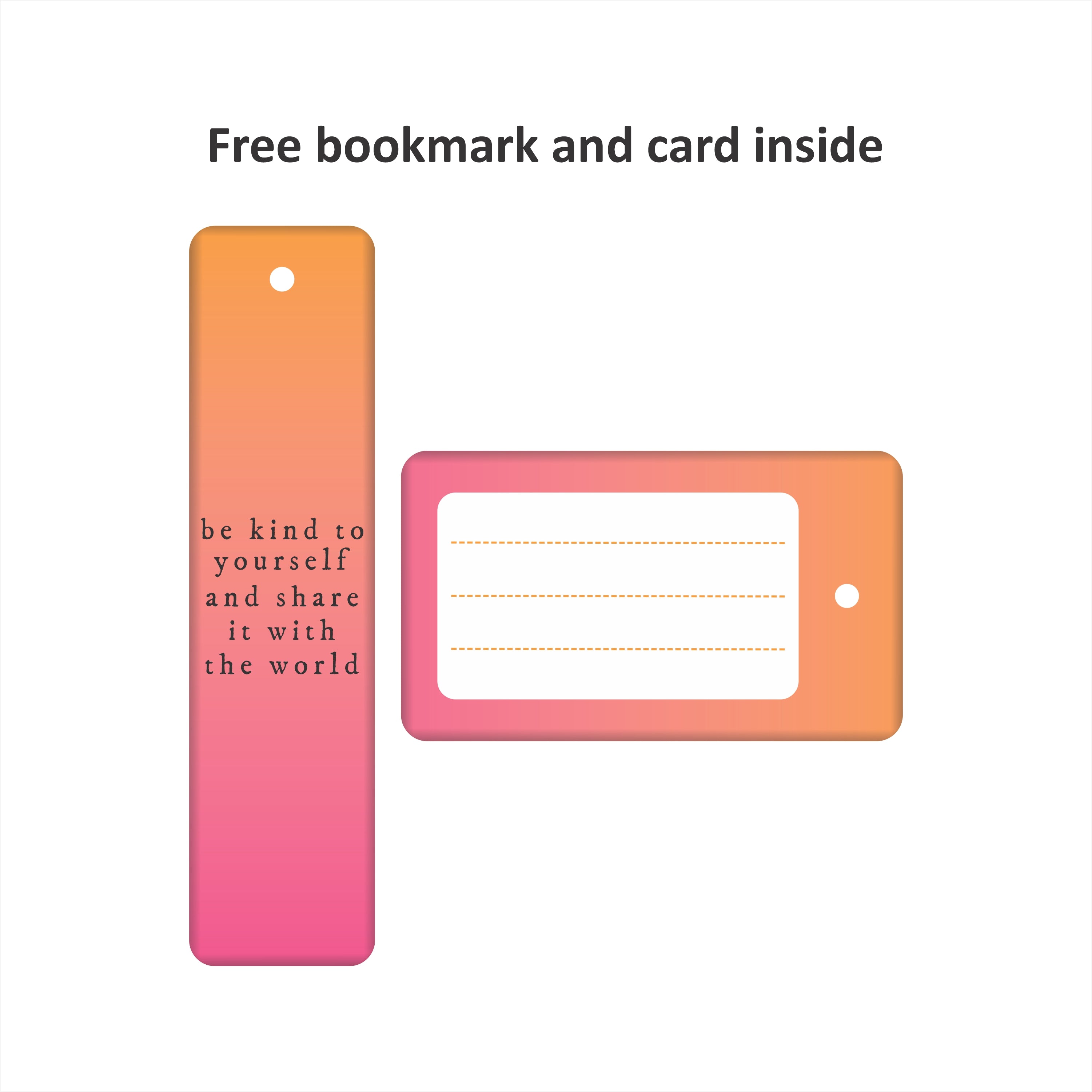 Shape Hue Premium Stationery Gift Set-(Pink-Orange)