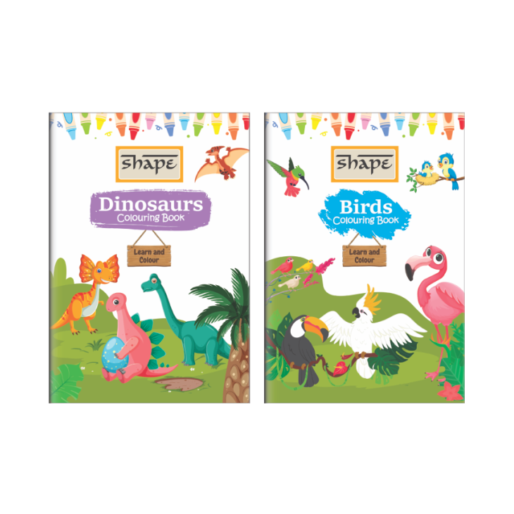 Shape My Coloring Book - A5 Size, 16 Page, Pack of 12